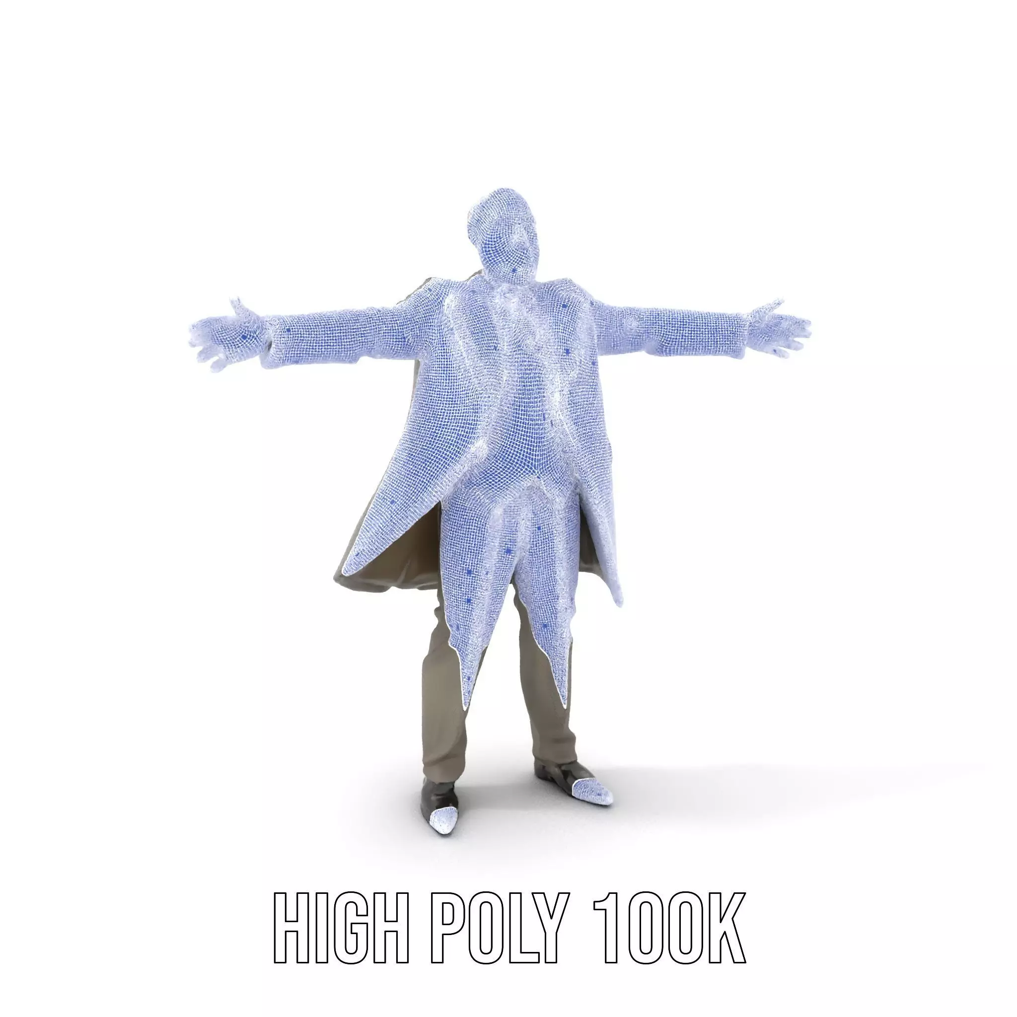 Classic Gray Suit model pack Low-poly 3D model_4