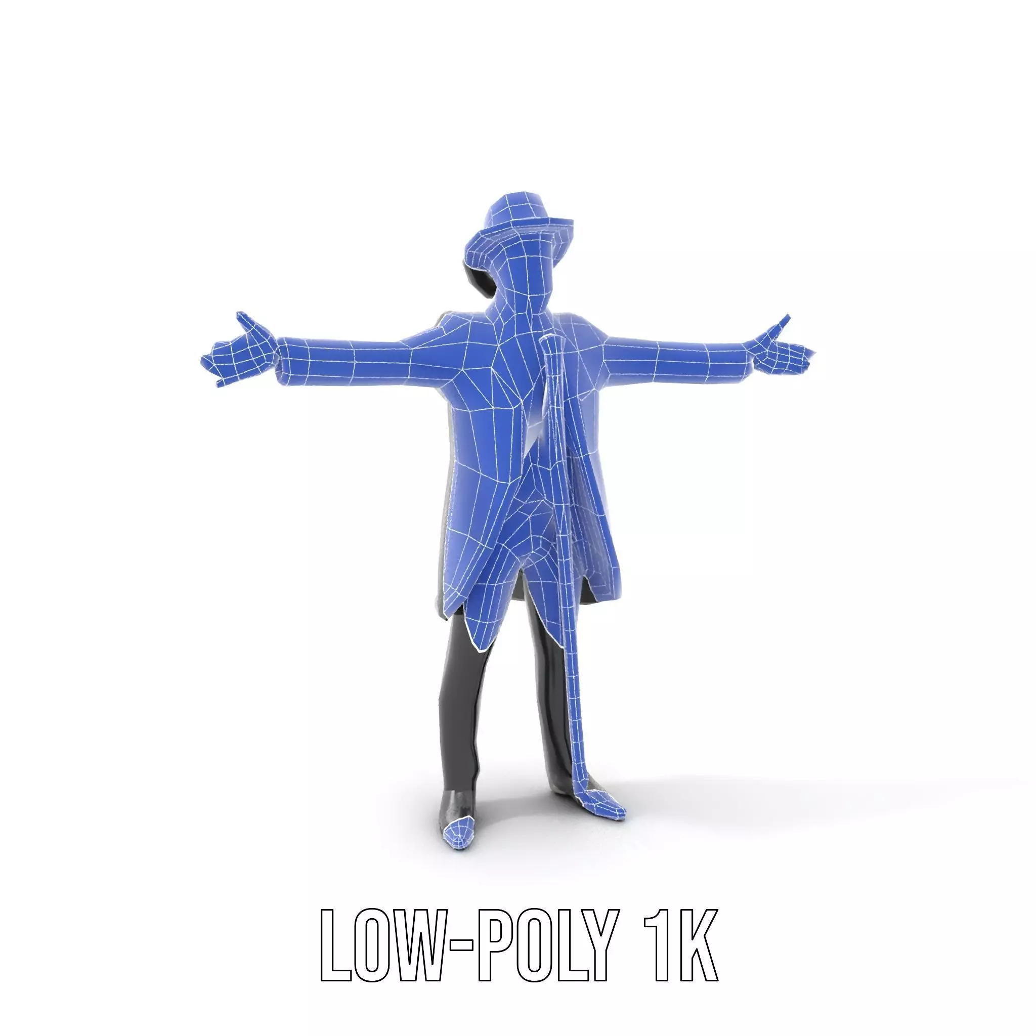 Gentleman Suit Ensemble model pack Low-poly 3D model_16