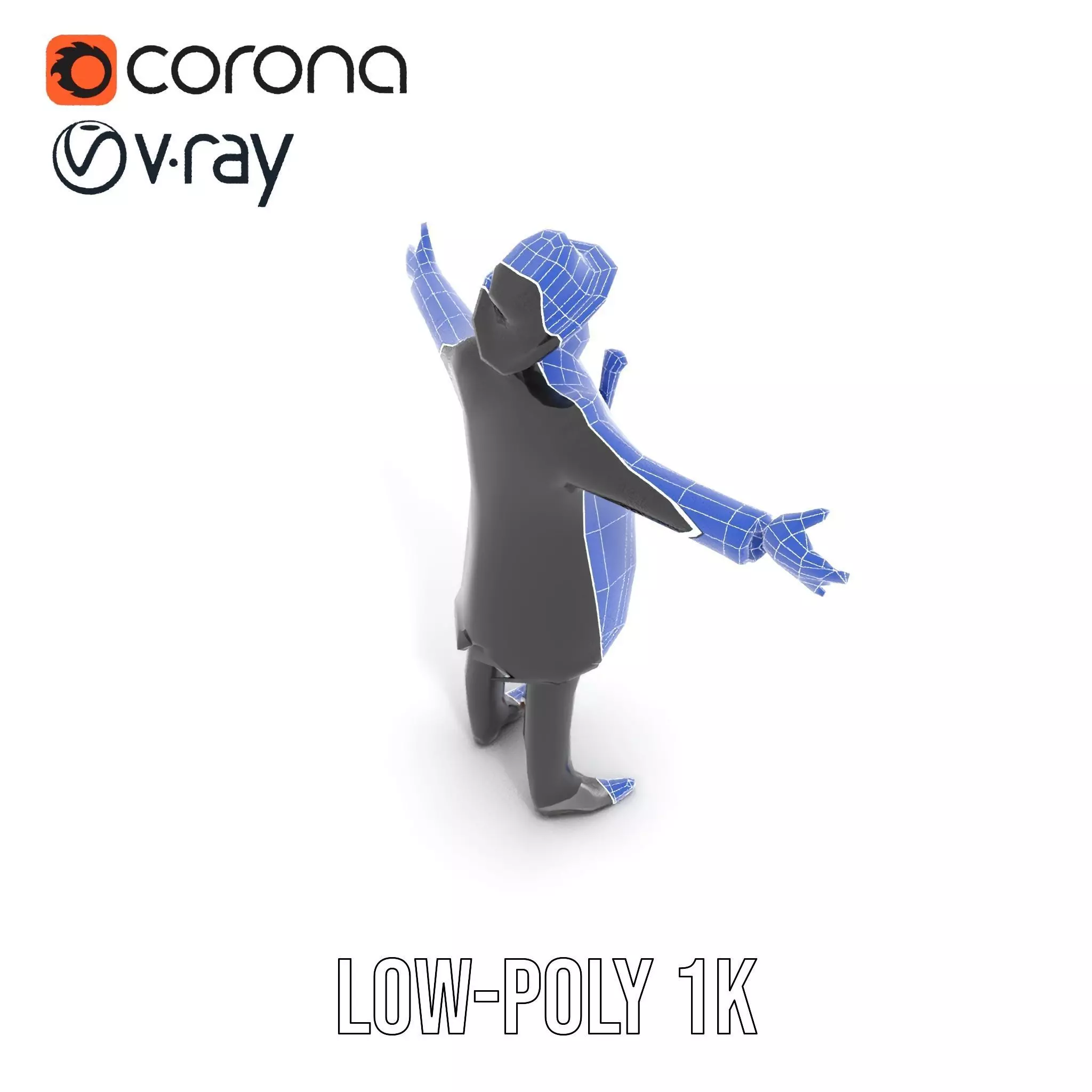 Gentleman Suit Ensemble model pack Low-poly 3D model_25