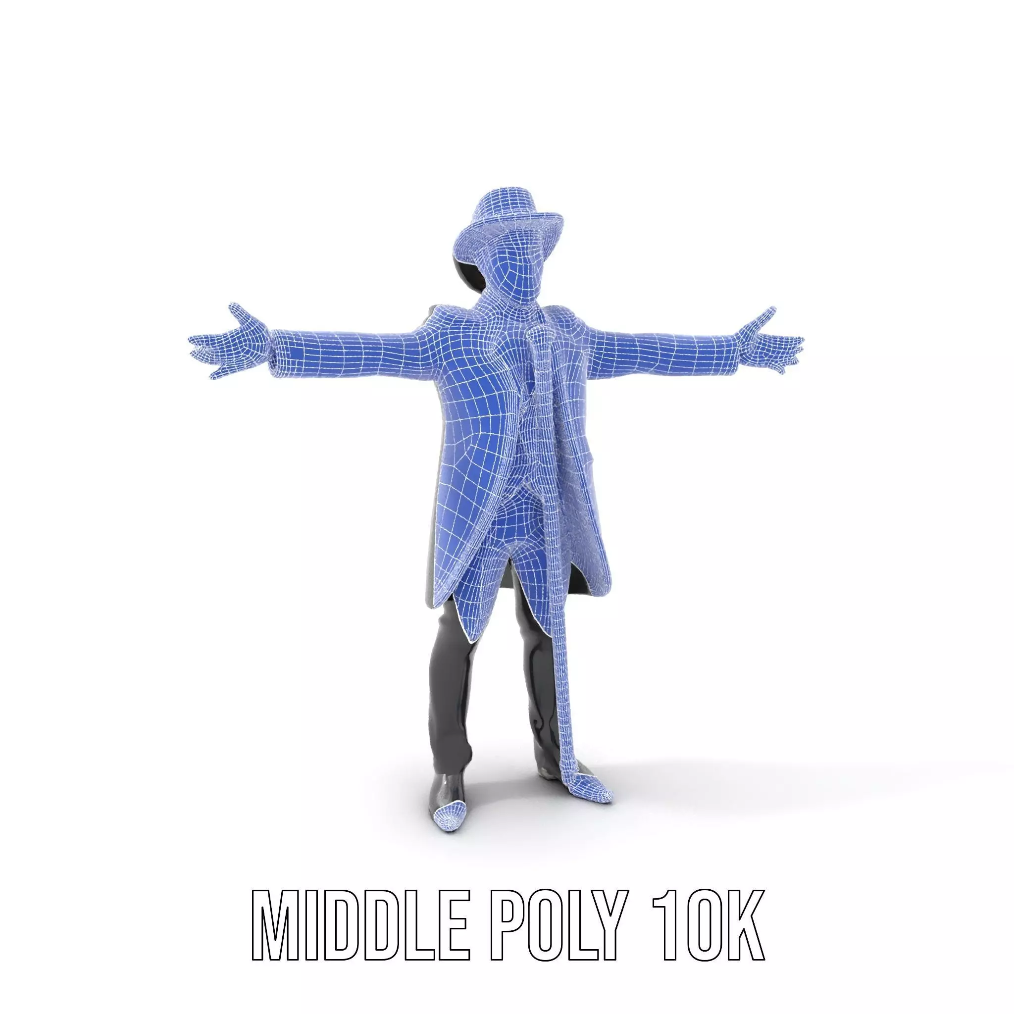 Gentleman Suit Ensemble model pack Low-poly 3D model_24