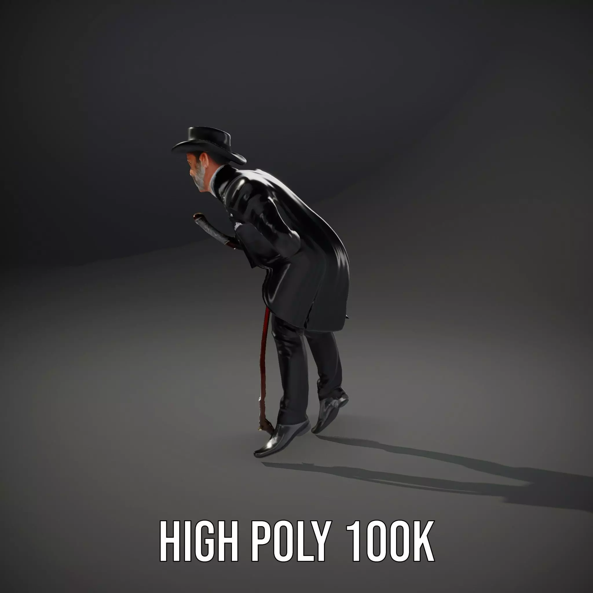 Gentleman Suit Ensemble model pack Low-poly 3D model_10