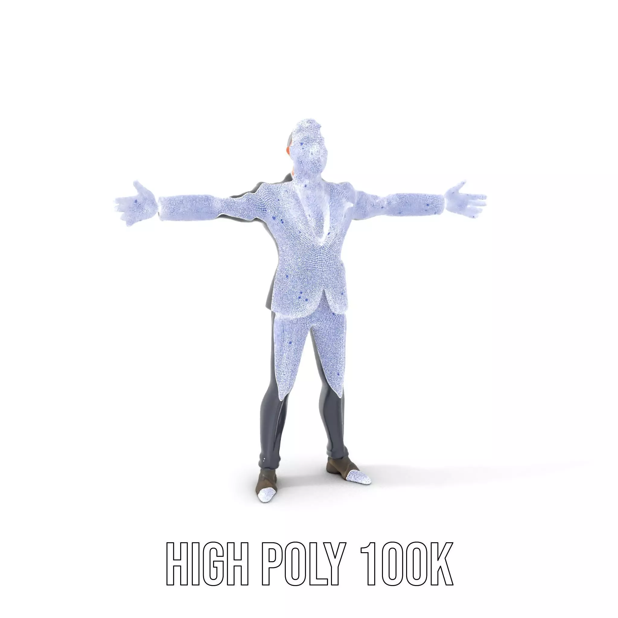 Stylish Businessman Character model pack Low-poly 3D model_4