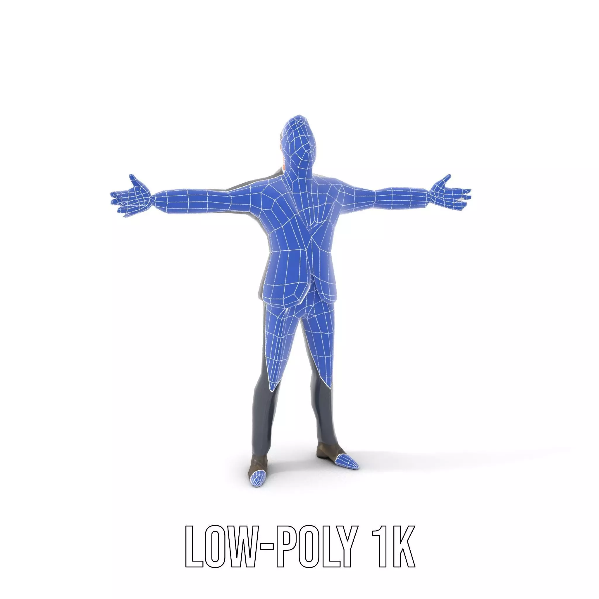 Stylish Businessman Character model pack Low-poly 3D model_28