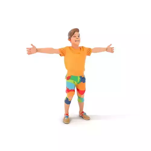 Vibrant Kid Outfit model pack