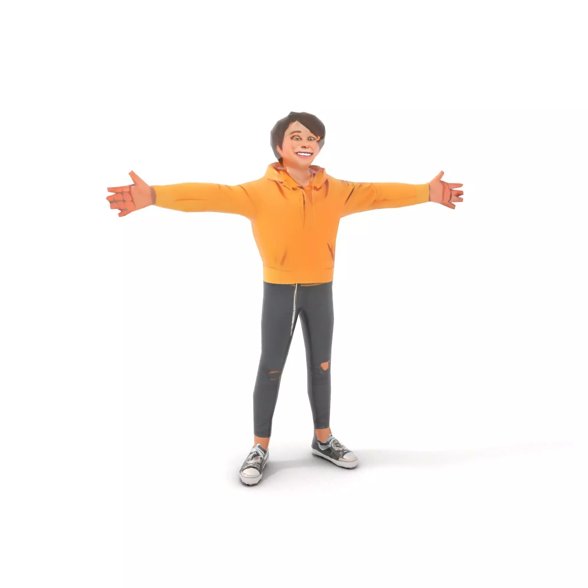 Casual Youth Outfit model pack Low-poly 3D model_9