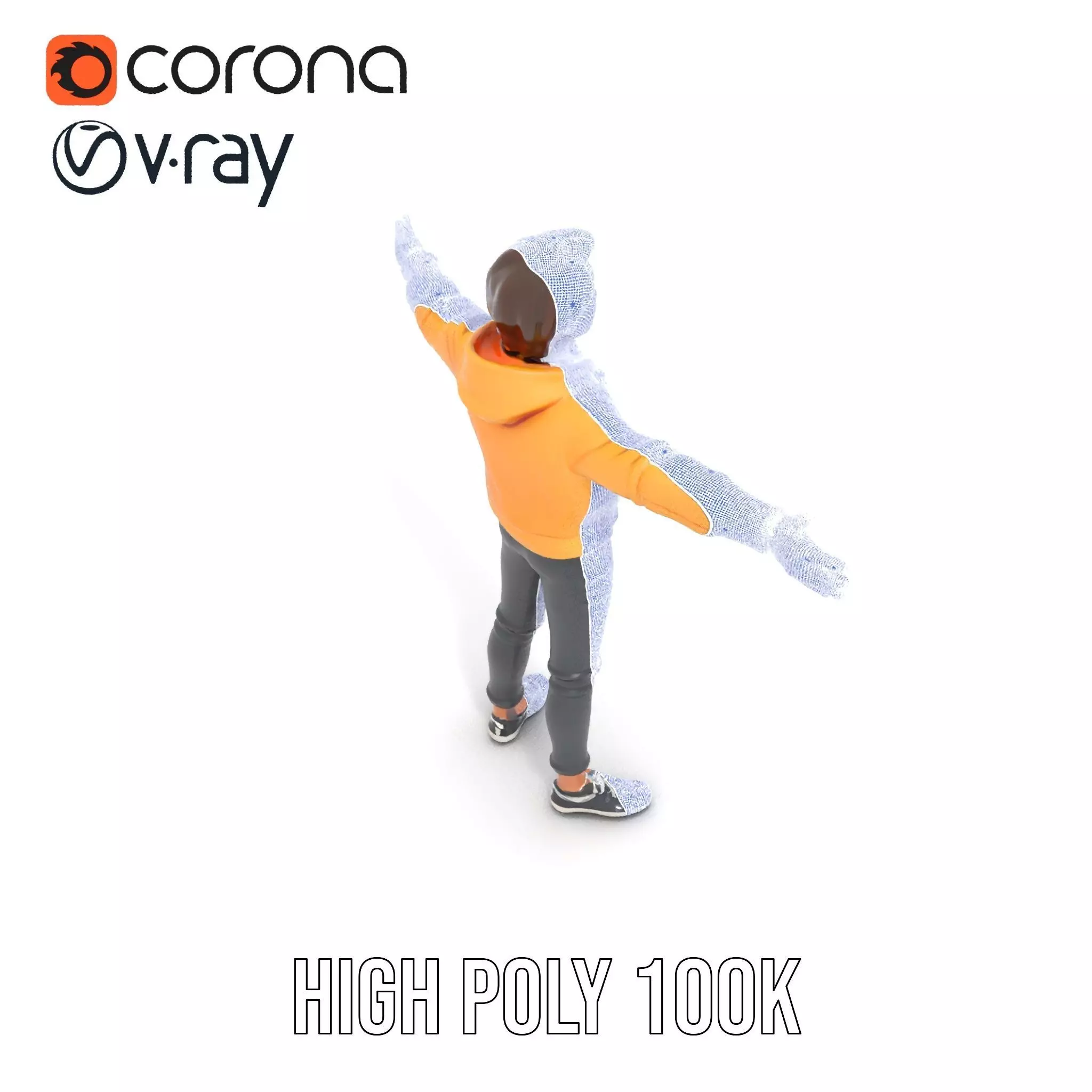 Casual Youth Outfit model pack Low-poly 3D model_32