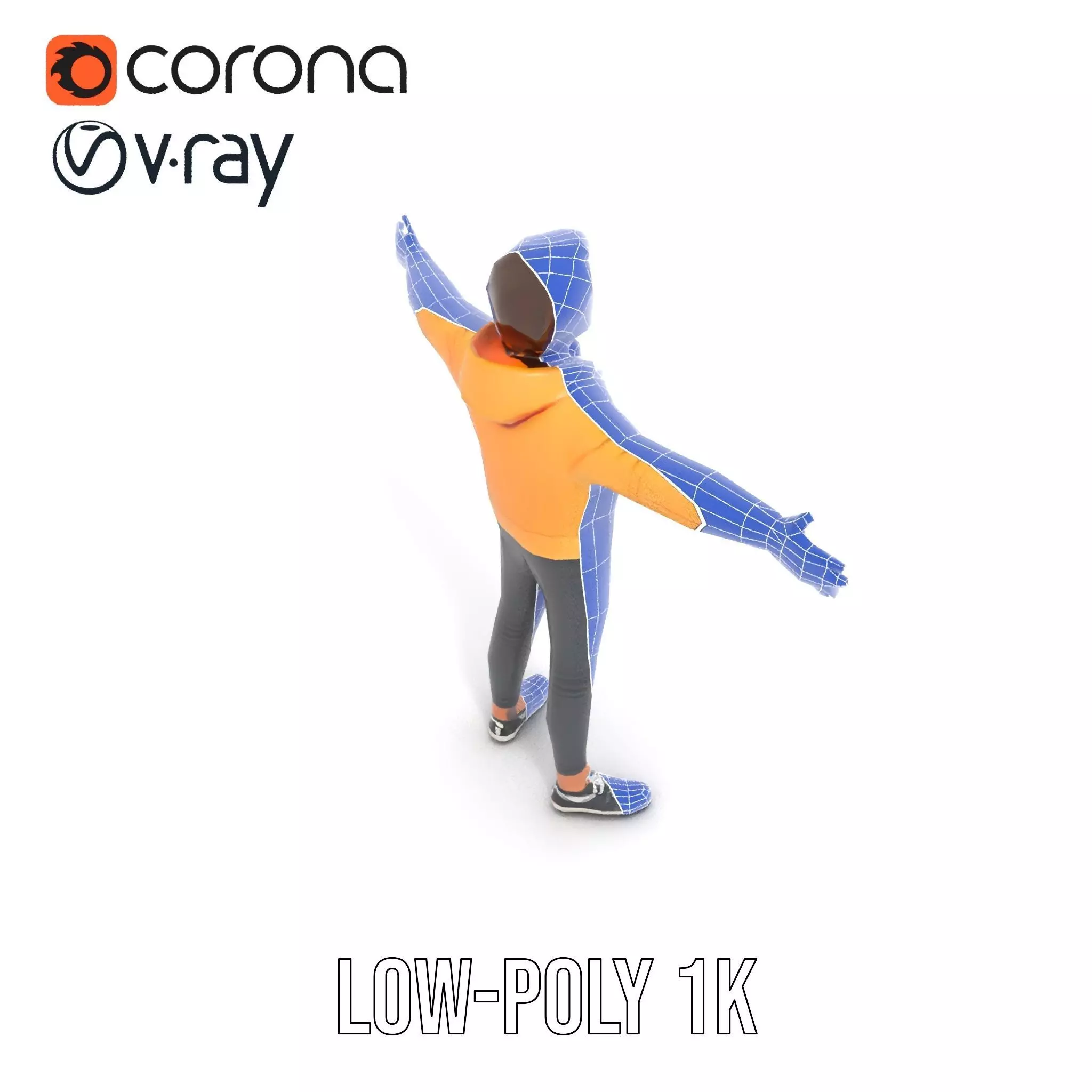 Casual Youth Outfit model pack Low-poly 3D model_27