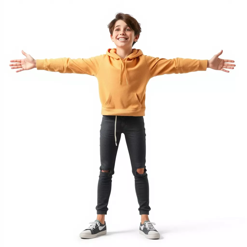 Casual Youth Outfit model pack Low-poly 3D model_2