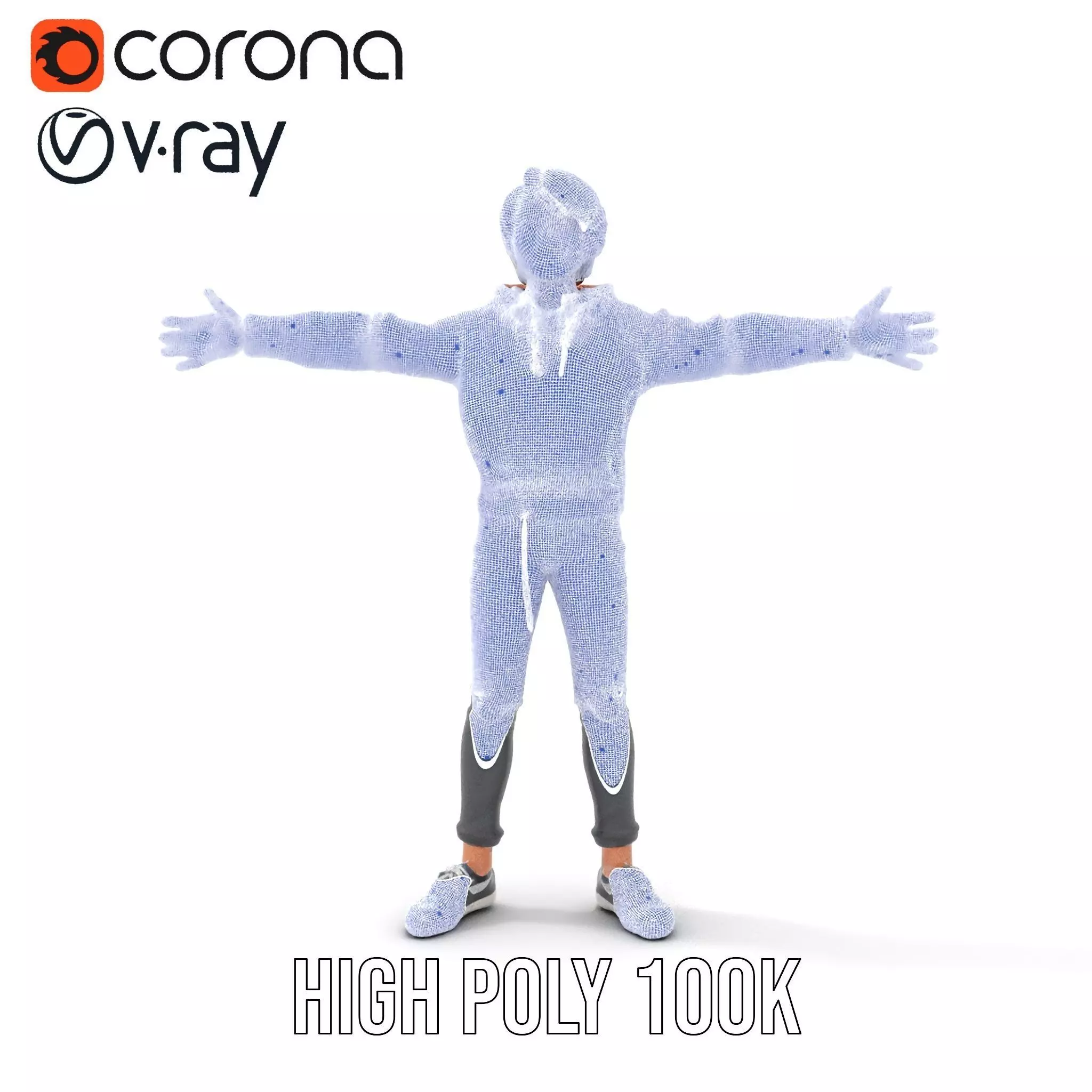 Casual Youth Outfit model pack Low-poly 3D model_33