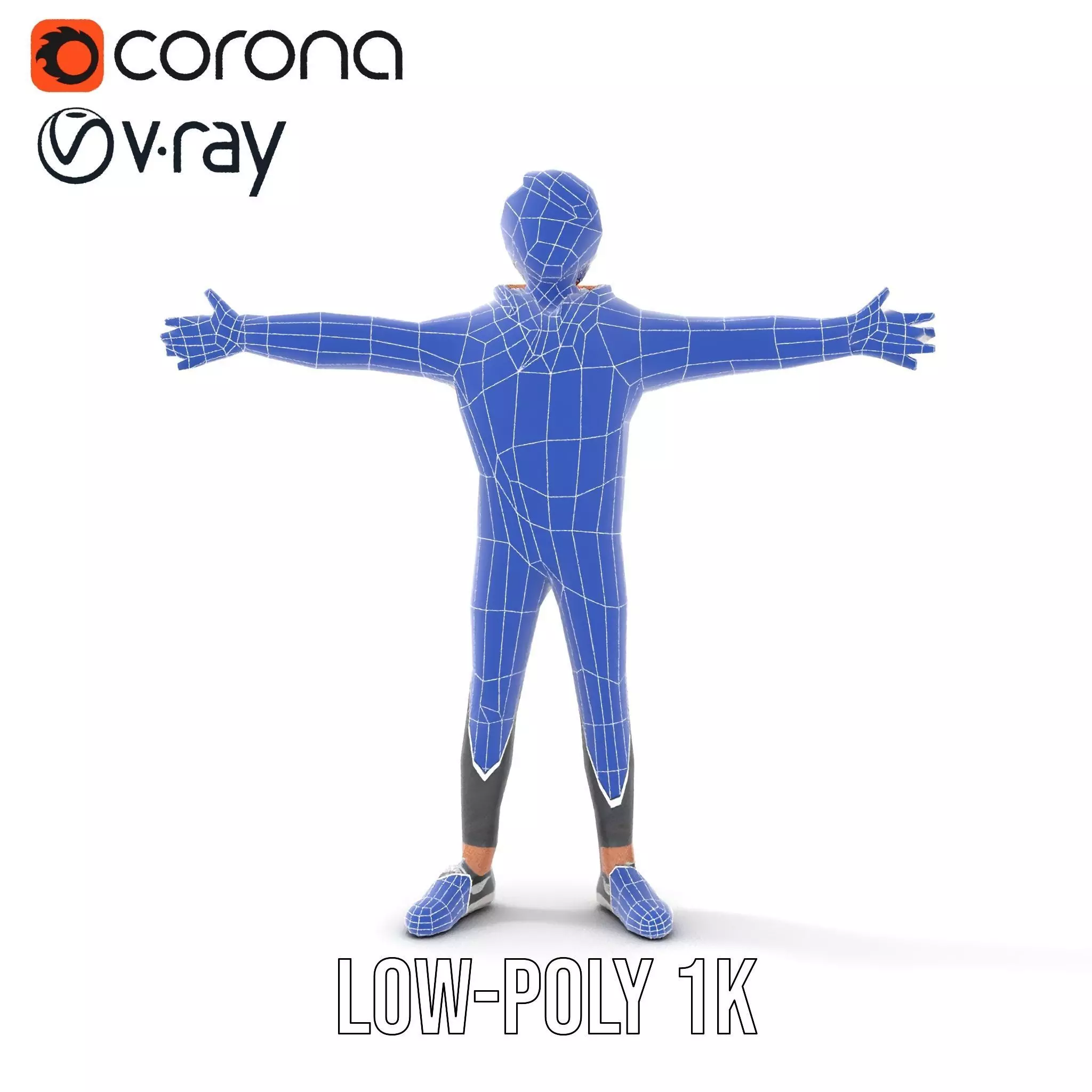 Casual Youth Outfit model pack Low-poly 3D model_30