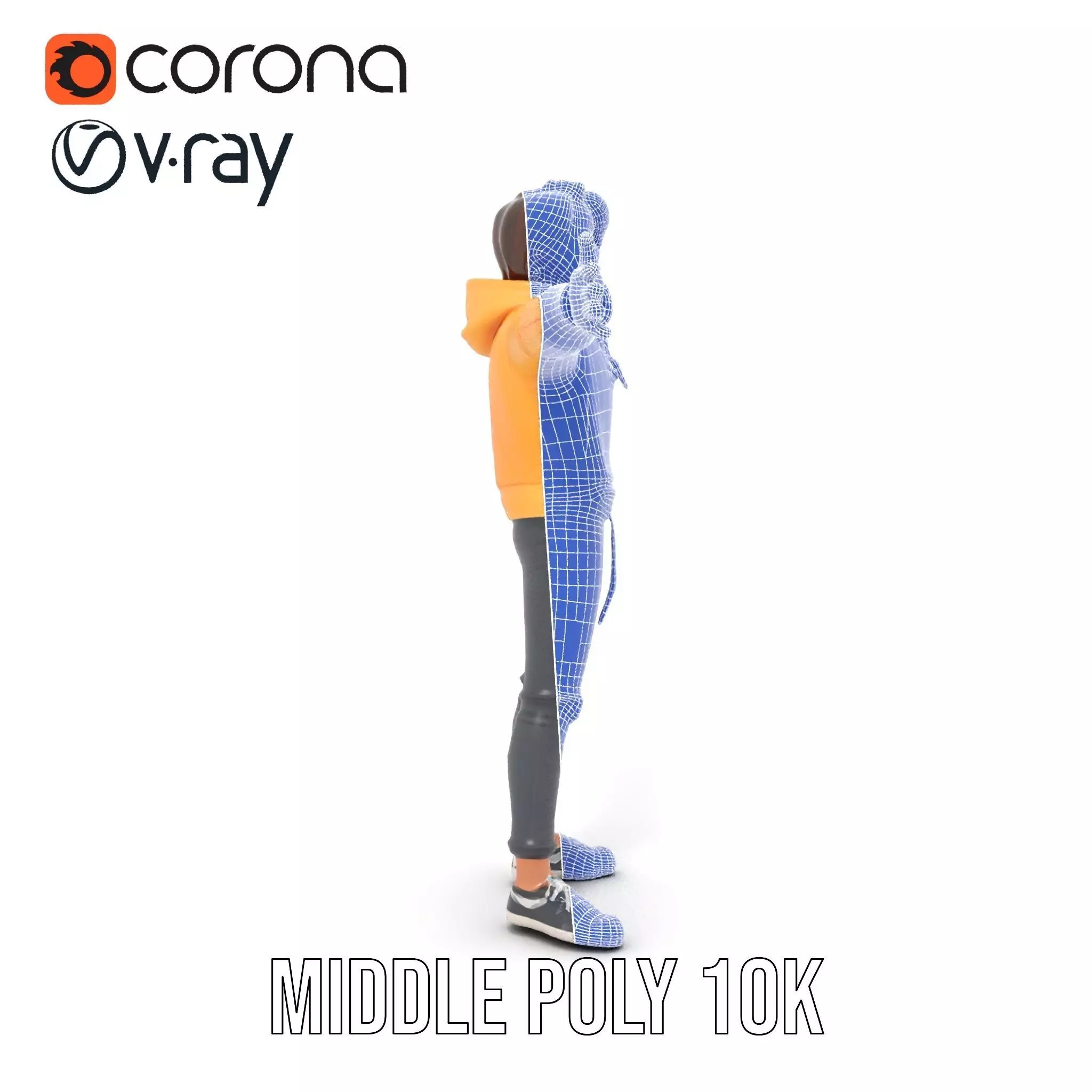 Casual Youth Outfit model pack Low-poly 3D model_18