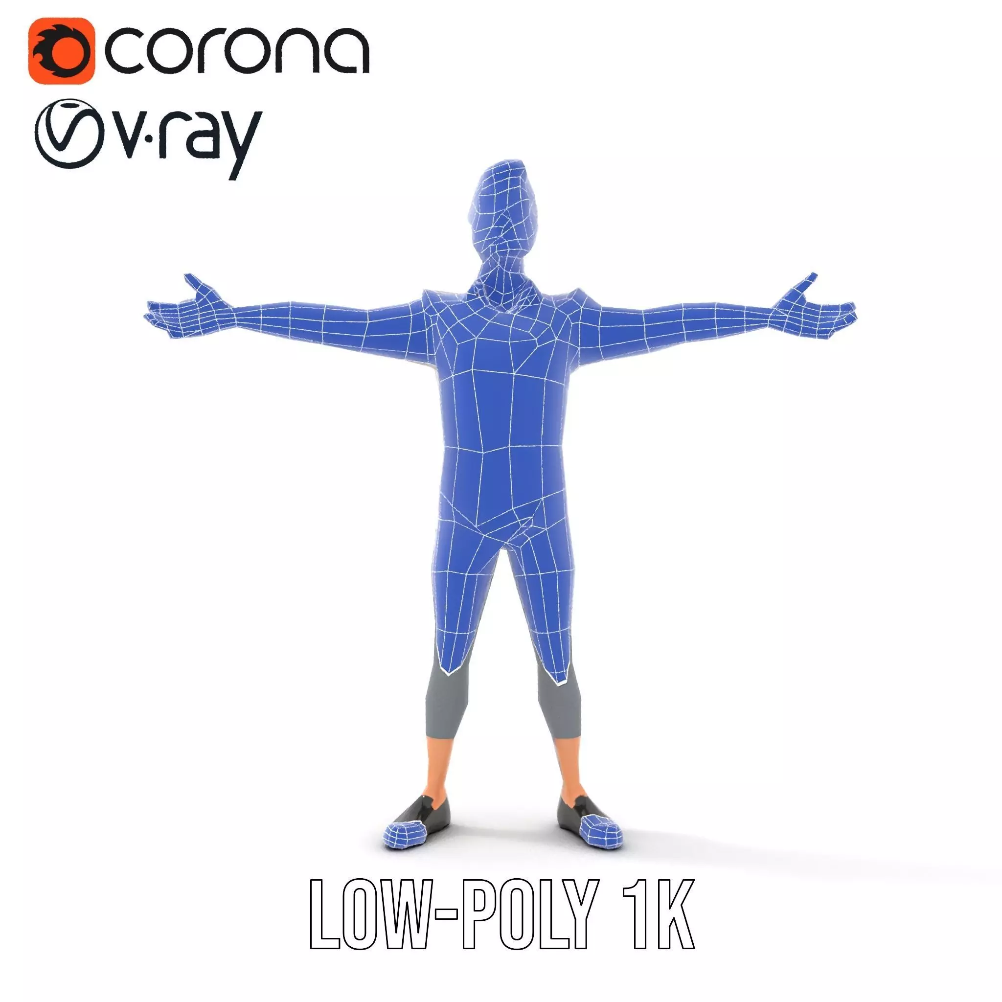 Plaid Shirt Character model pack Low-poly 3D model_28