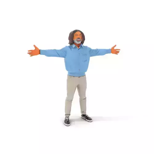Casual Denim Outfit model pack Low-poly 3D model