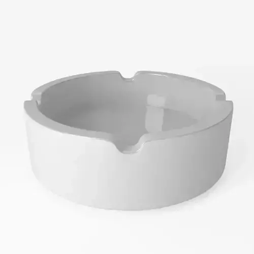 Porcelain ashtray for smoking