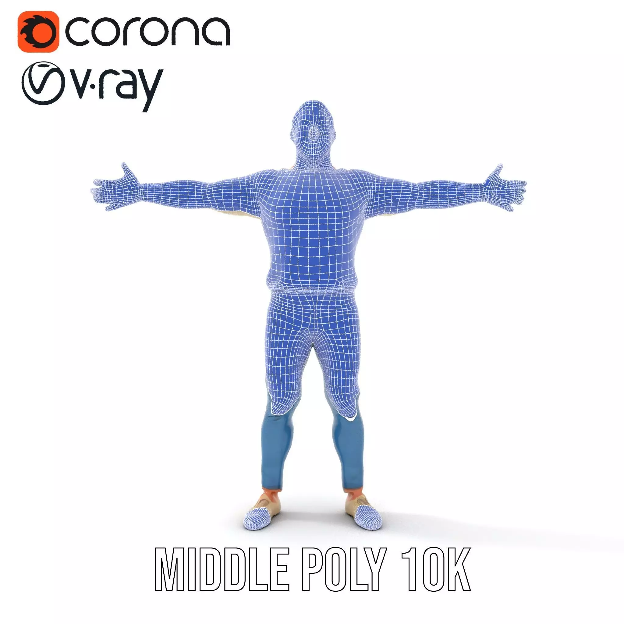 Casual Attire Man model pack Low-poly 3D model_27