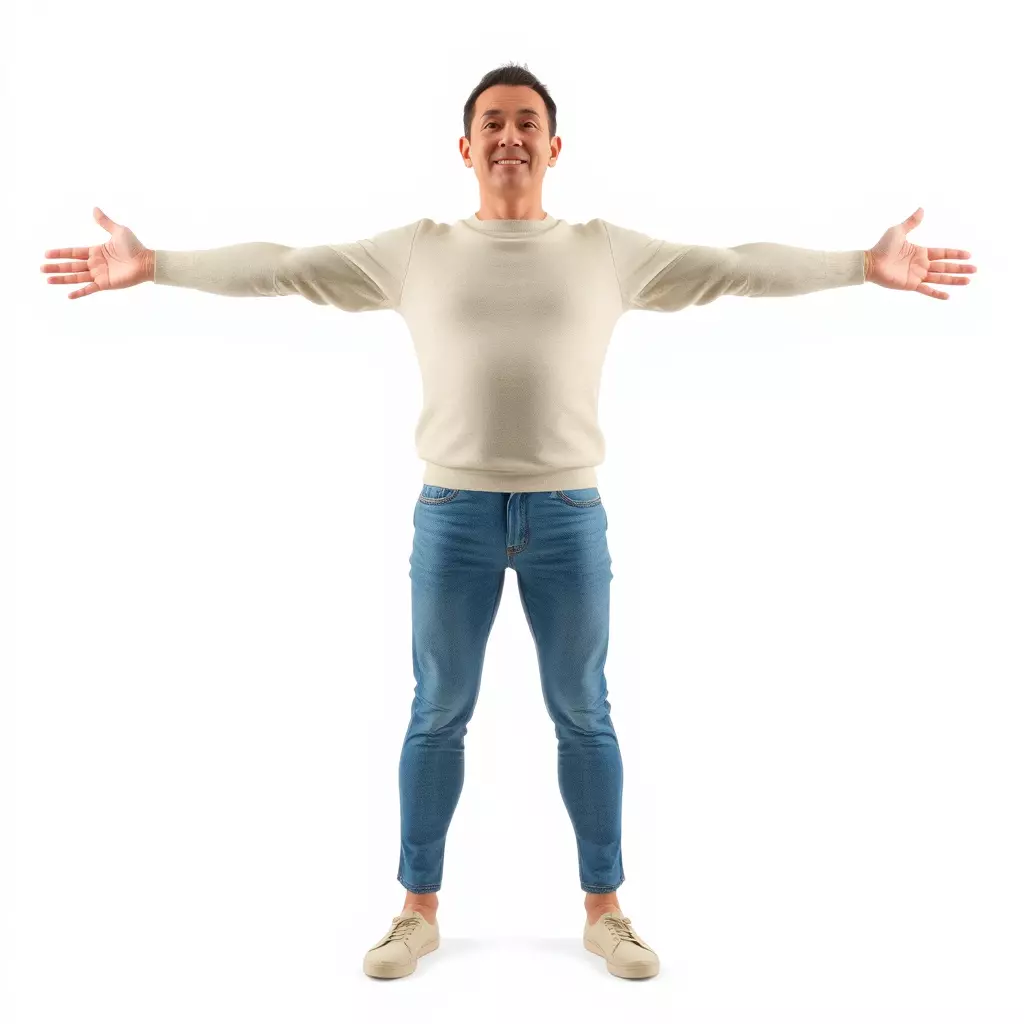 Casual Attire Man model pack Low-poly 3D model_2