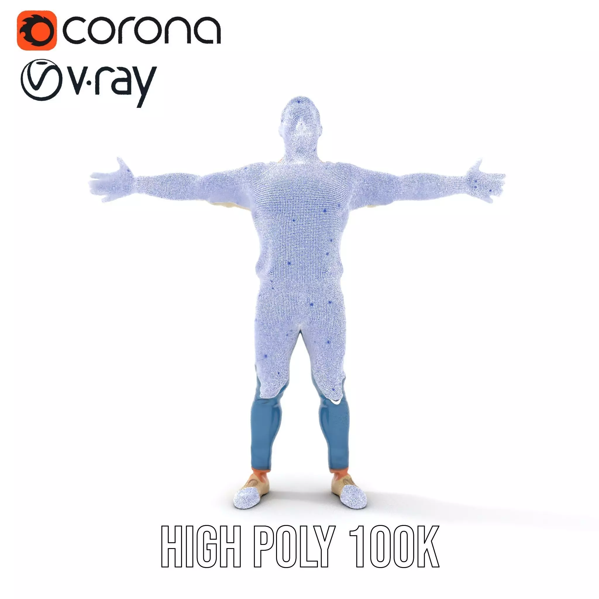 Casual Attire Man model pack Low-poly 3D model_34