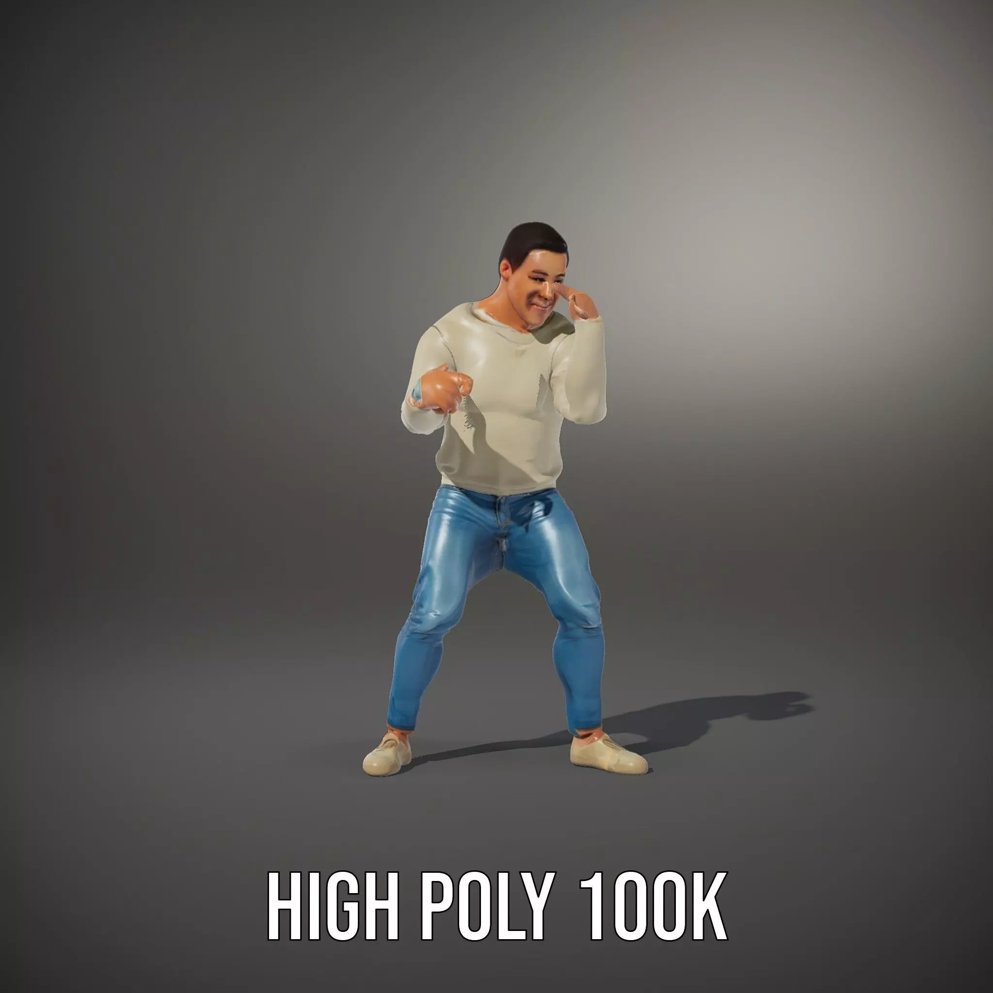 Casual Attire Man model pack Low-poly 3D model_17