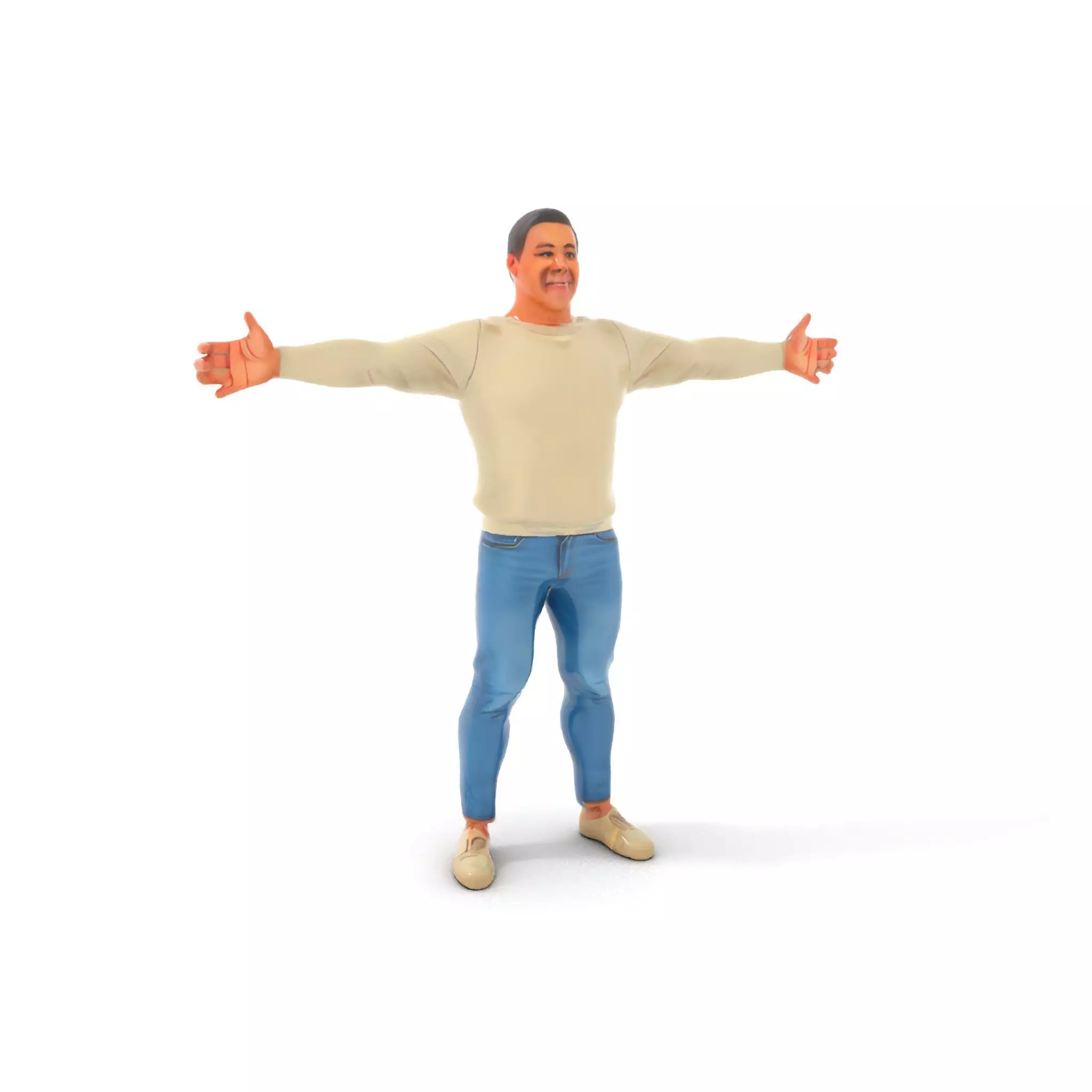 Casual Attire Man model pack Low-poly 3D model_11