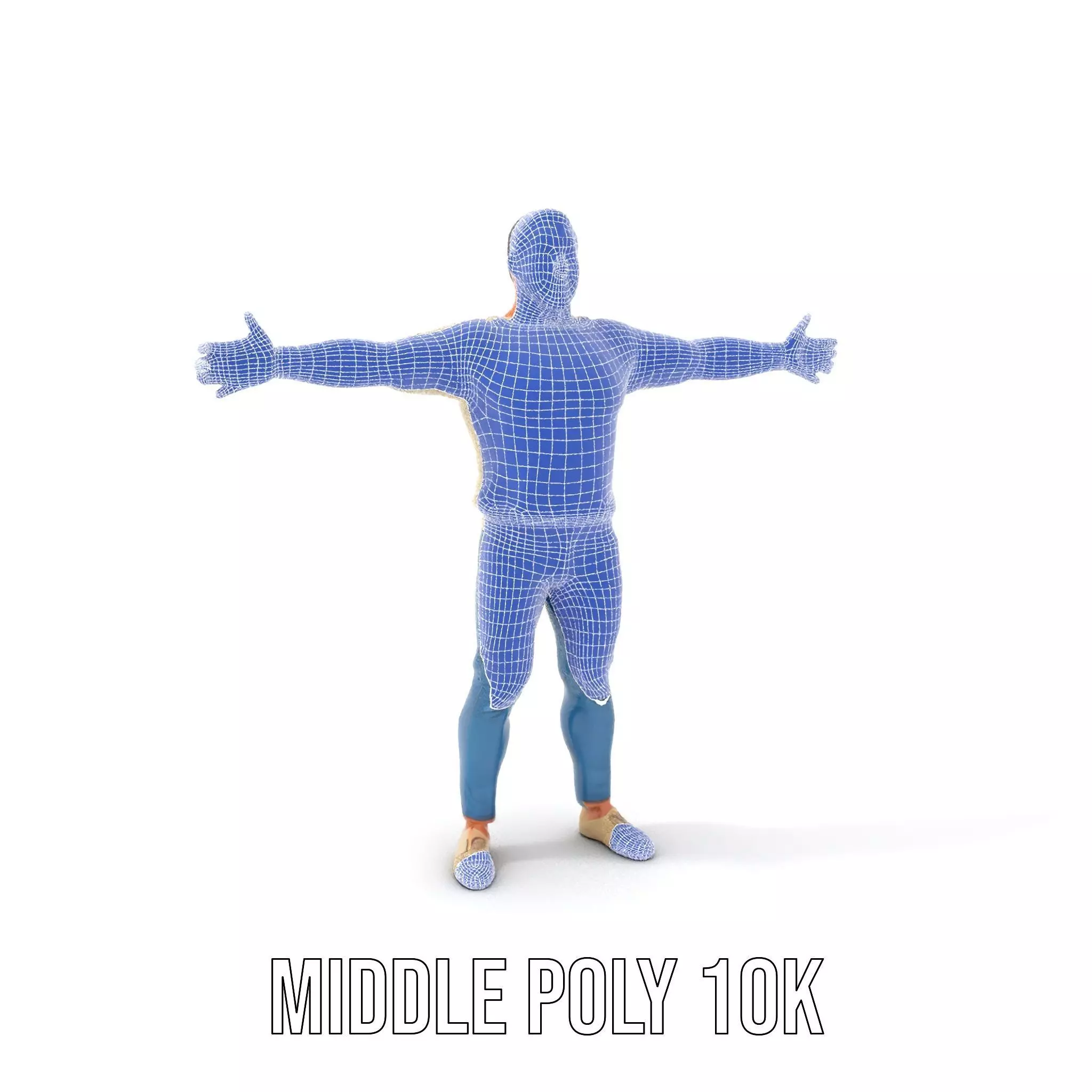 Casual Attire Man model pack Low-poly 3D model_6