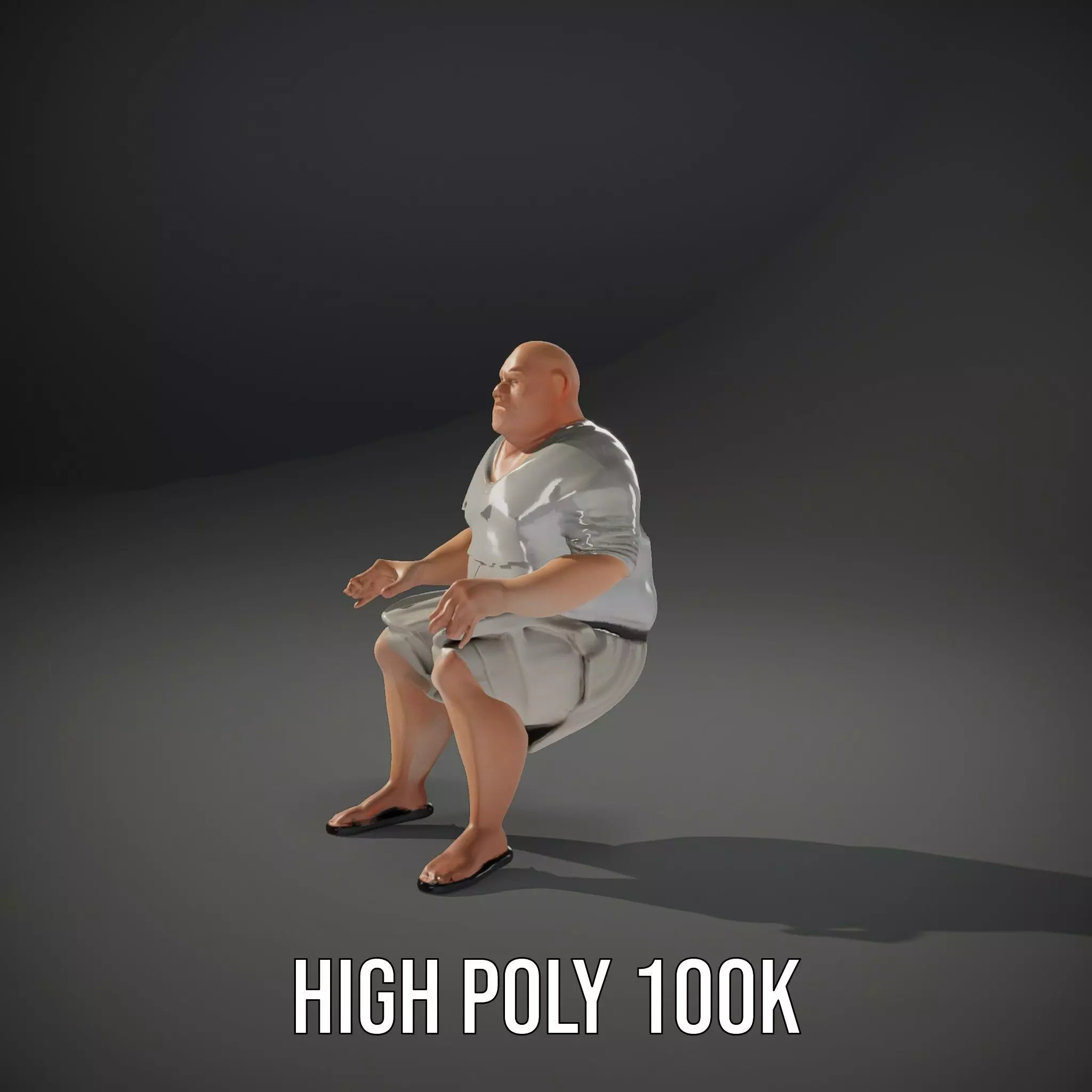 Casual Attire Male model pack Low-poly 3D model_10