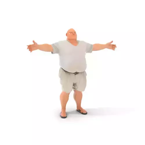 Casual Attire Male model pack Low-poly 3D model