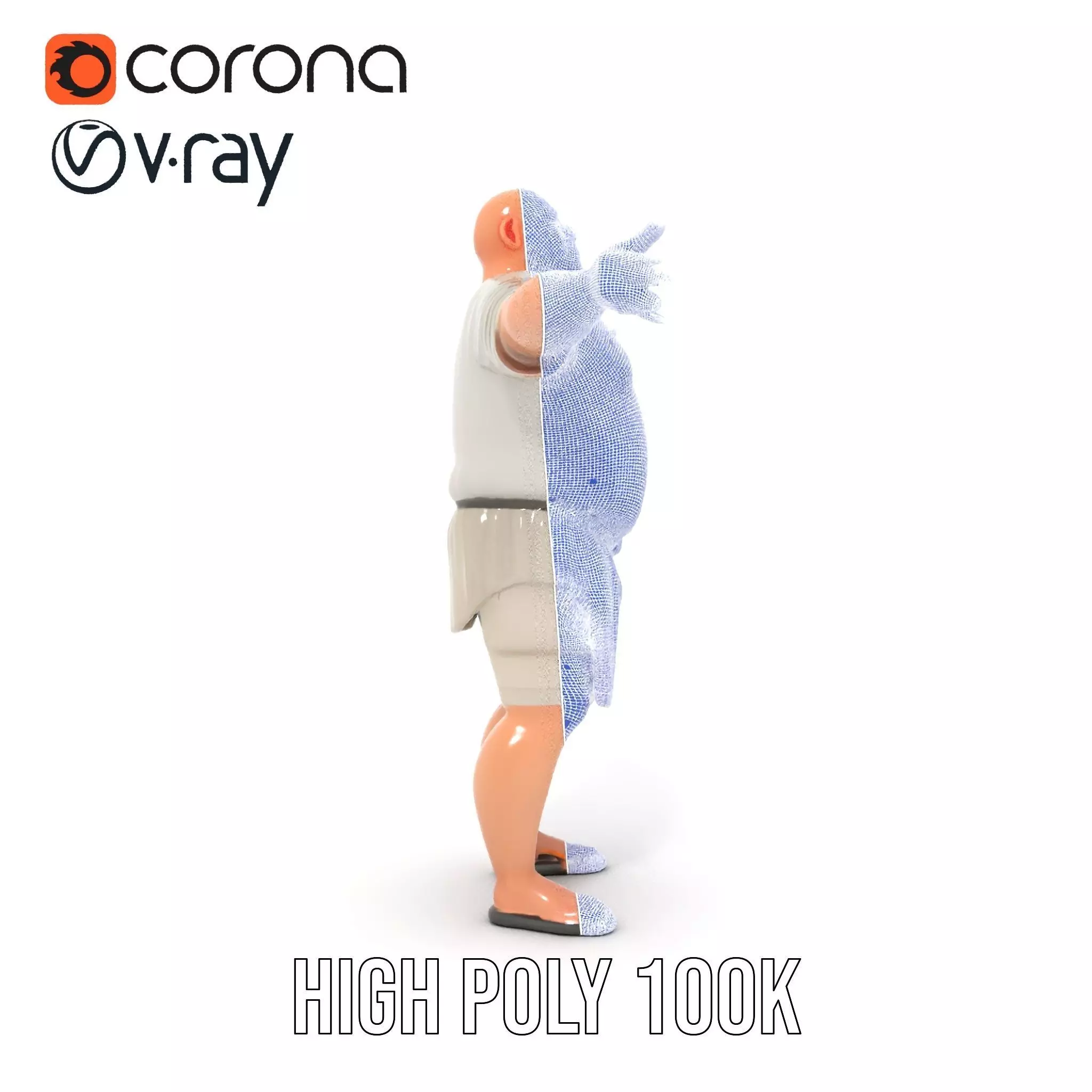 Casual Attire Male model pack Low-poly 3D model_33