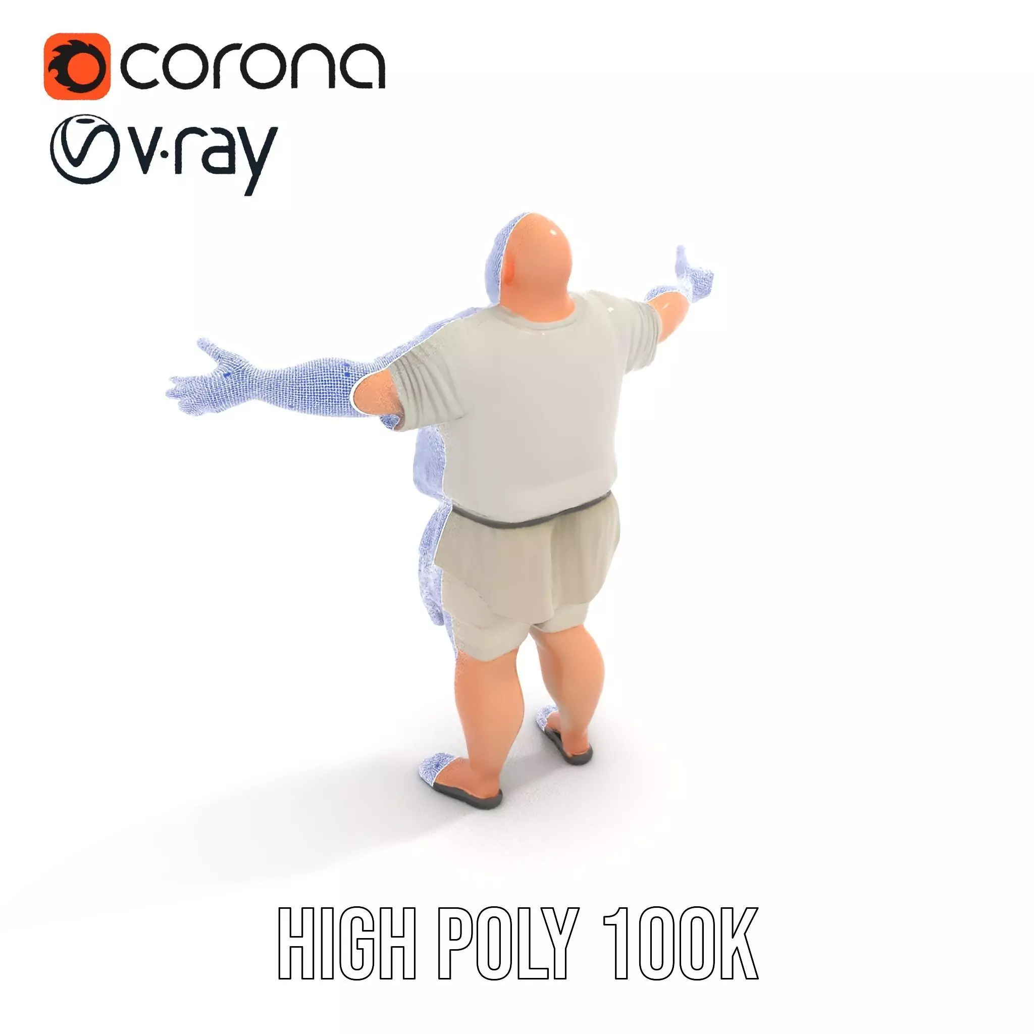 Casual Attire Male model pack Low-poly 3D model_31