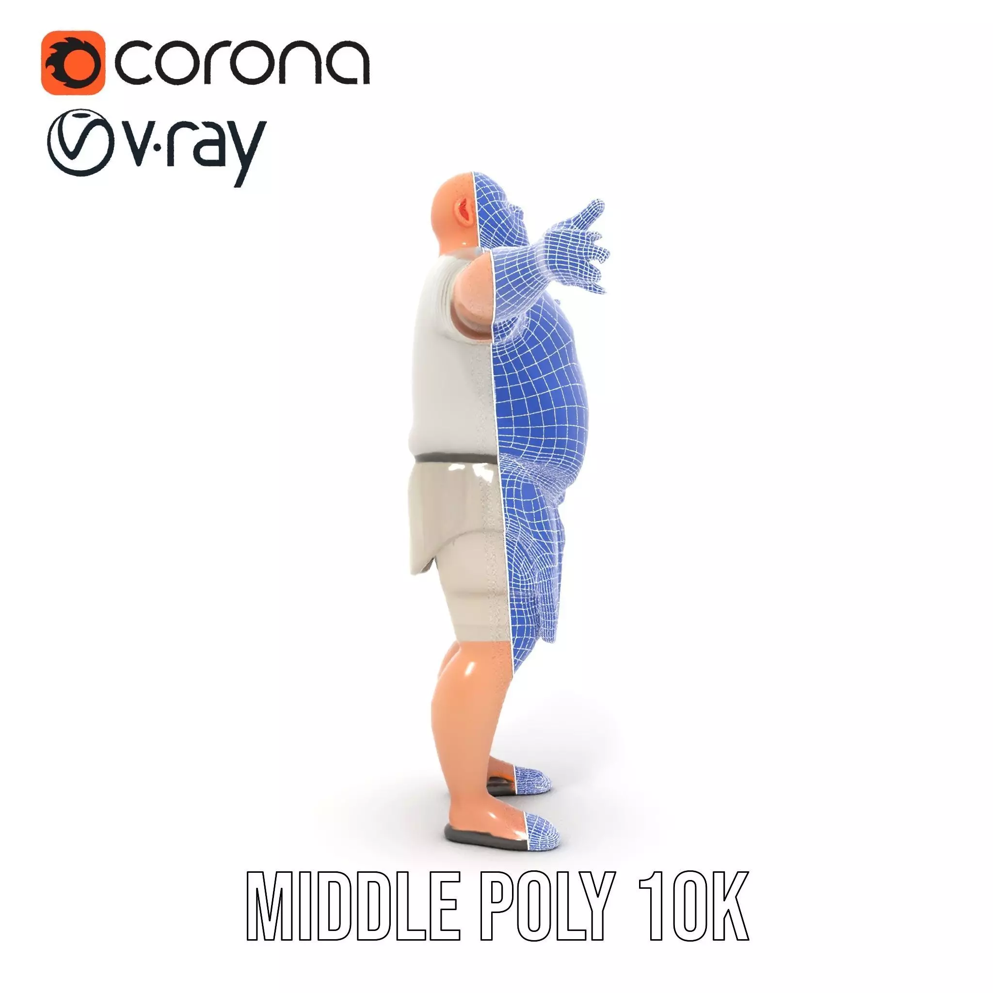 Casual Attire Male model pack Low-poly 3D model_23