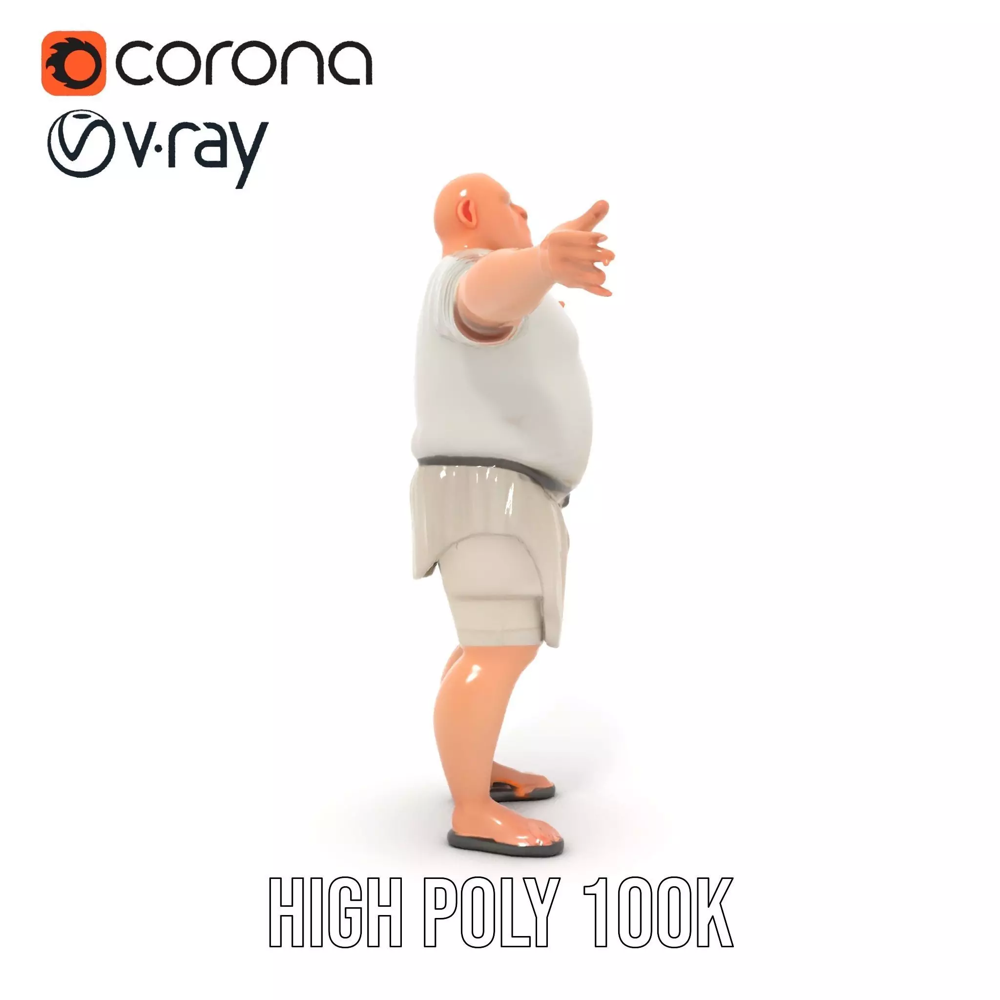 Casual Attire Male model pack Low-poly 3D model_18