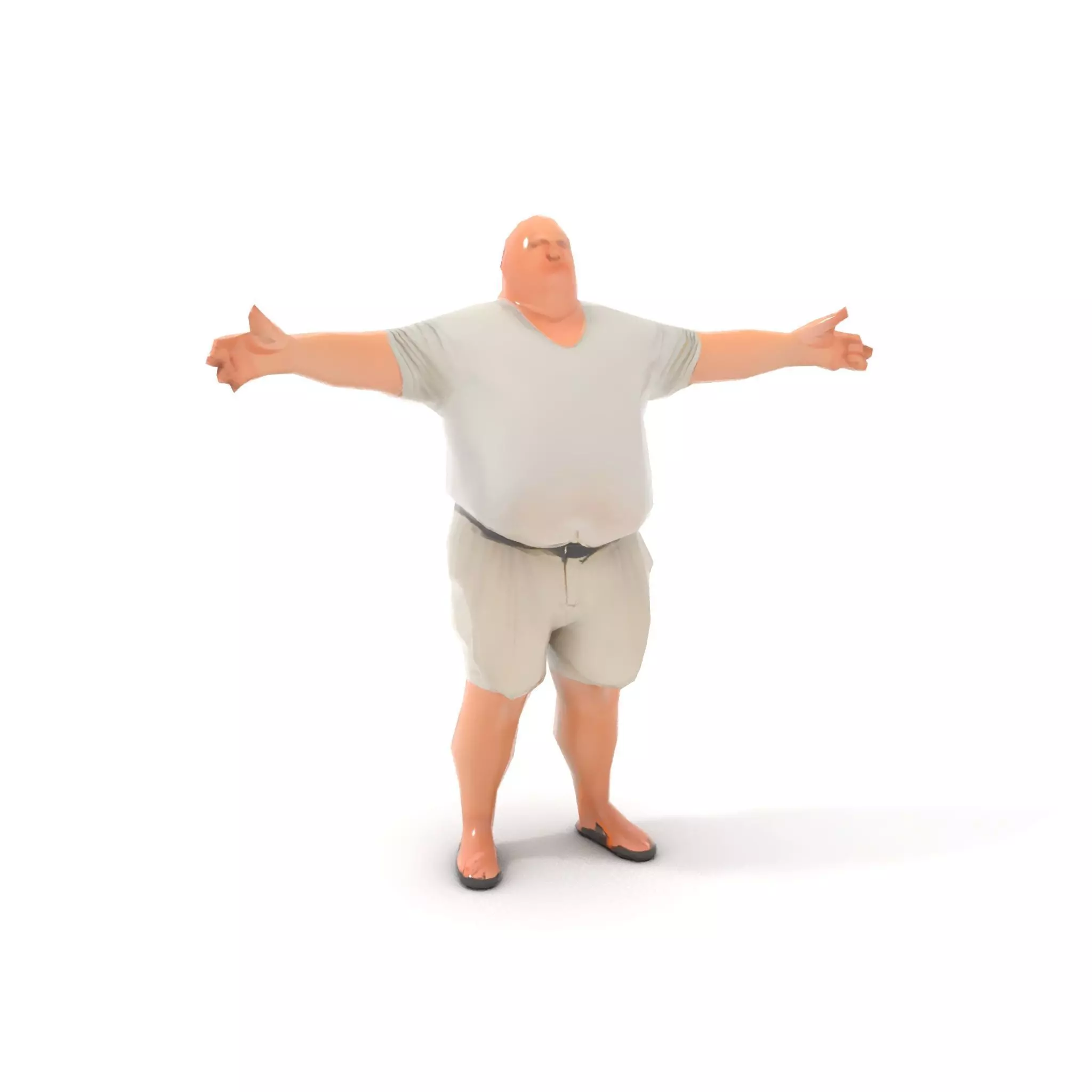 Casual Attire Male model pack Low-poly 3D model_7