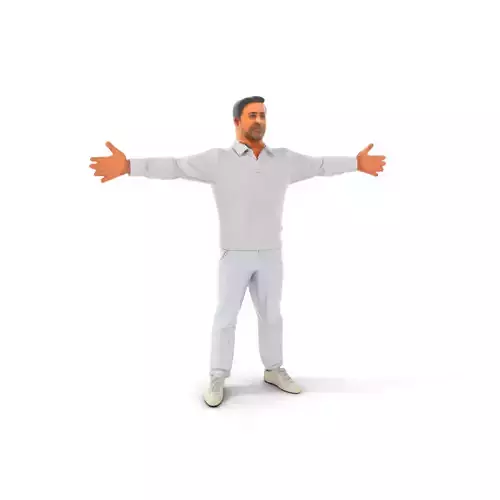 Casual Male Outfit model pack Low-poly 3D model