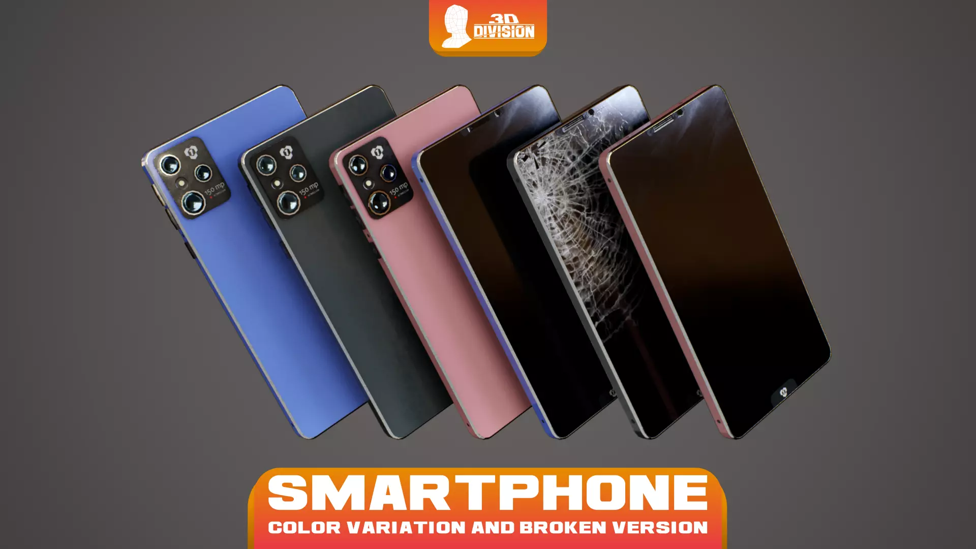 Smartphone - PBR Game Ready - LOW POLY Low-poly 3D model