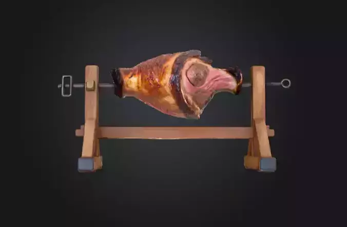 Roast Feast Low-poly 3D model