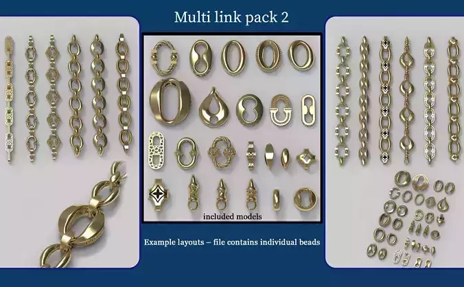 Chain gold -Multi-Link