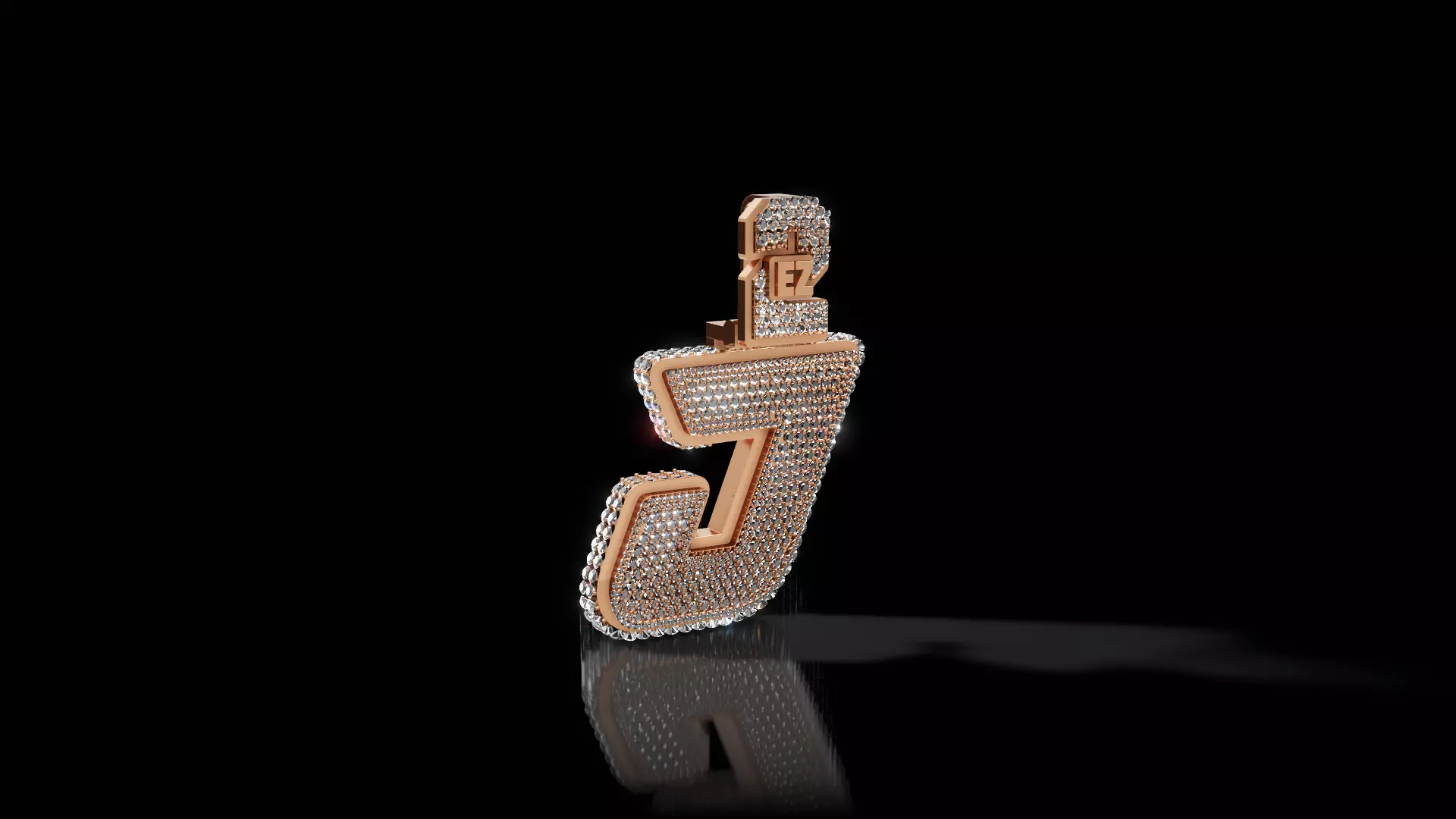J Pendant  3D model_1
