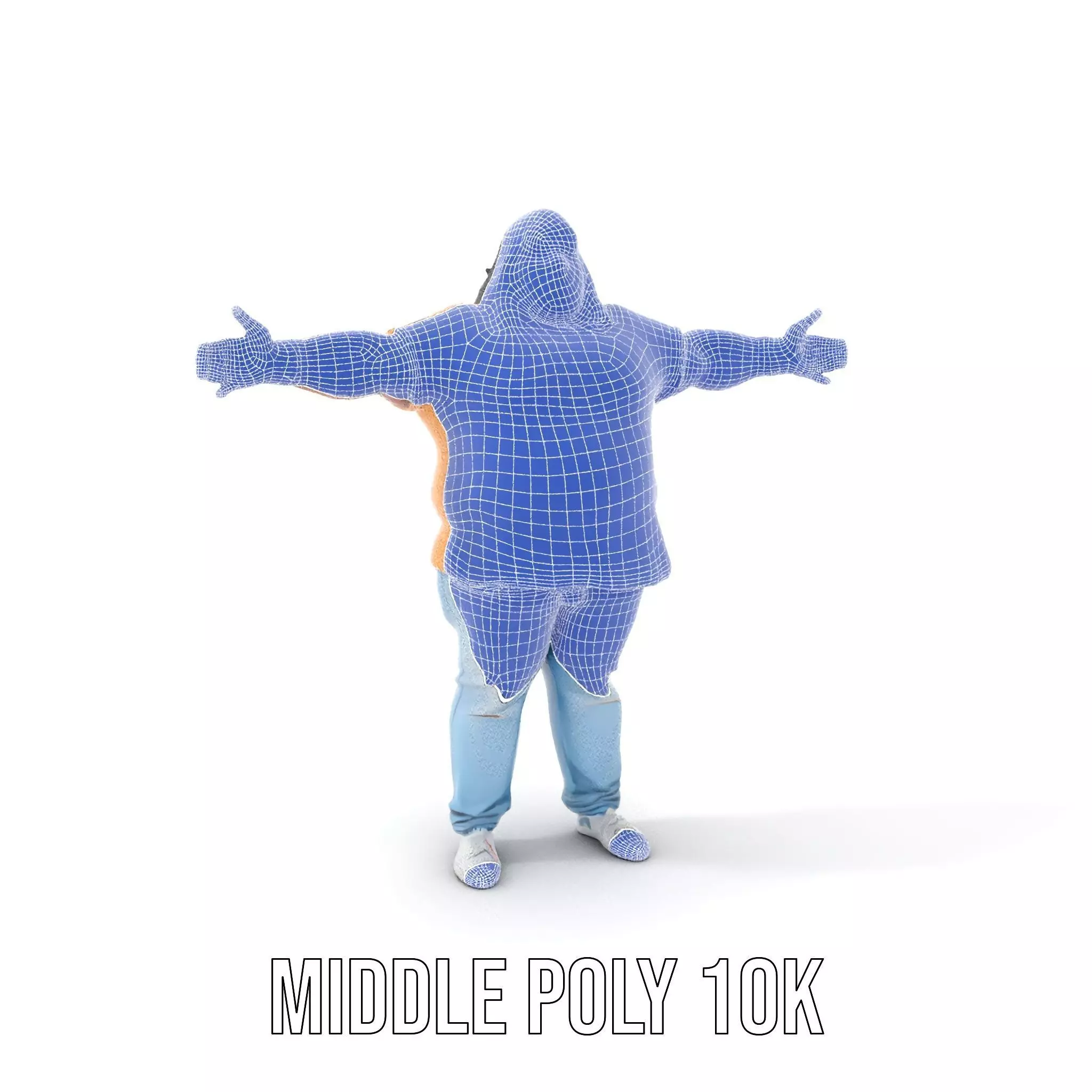 Casual Denim Outfit model pack Low-poly 3D model_15