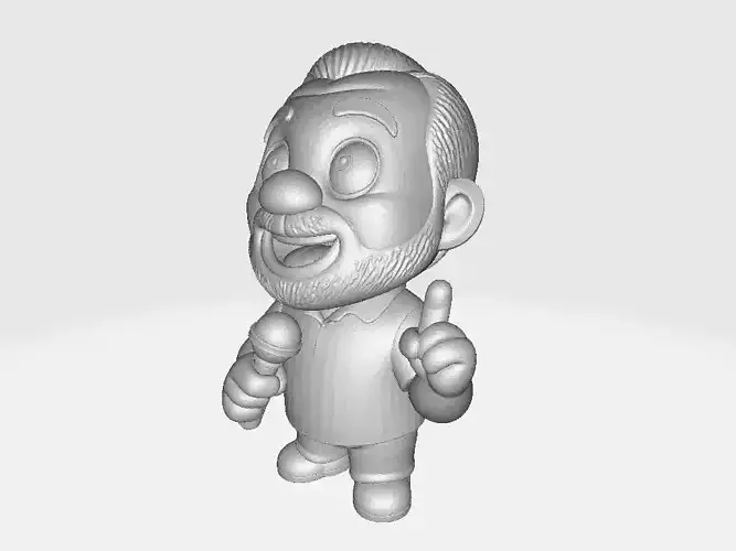 President Lula Cartoon Red Shirt