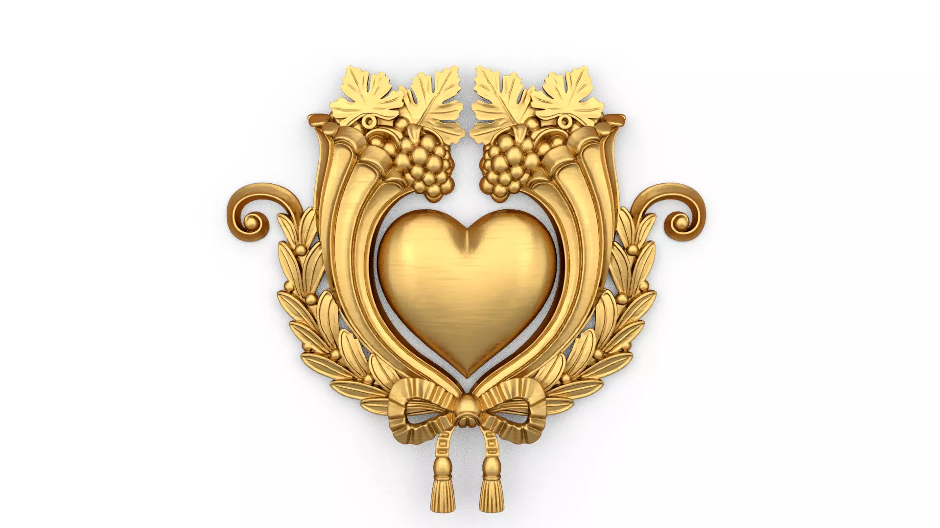 carved classic decorative ornament cnc 3d printing stl 60 3D model_0