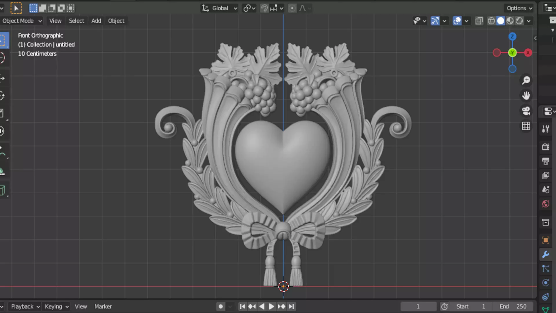 carved classic decorative ornament cnc 3d printing stl 60 3D model_5