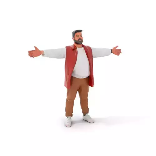 Casual Autumn Outfit model pack Low-poly 3D model