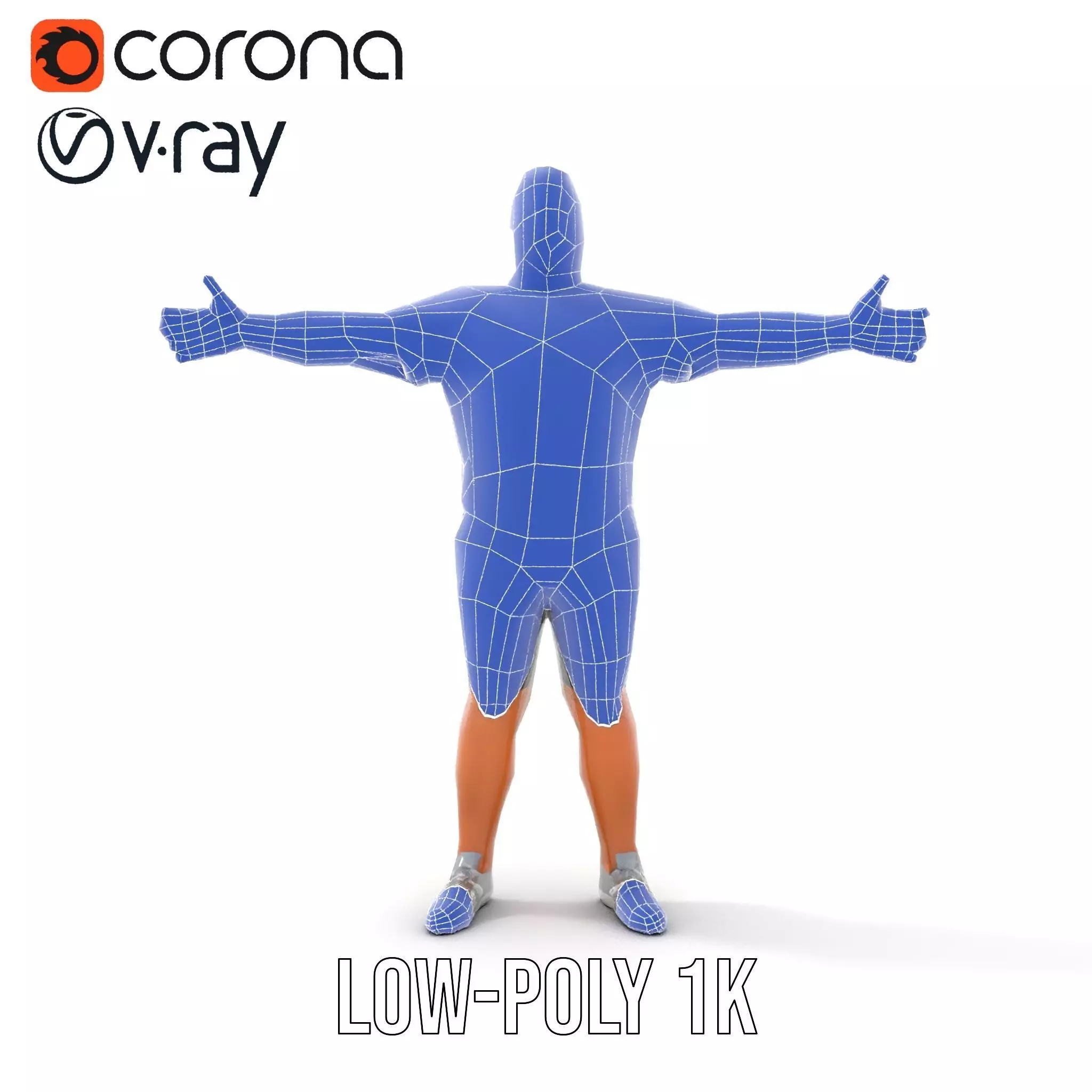 Casual Male Character model pack Low-poly 3D model_31