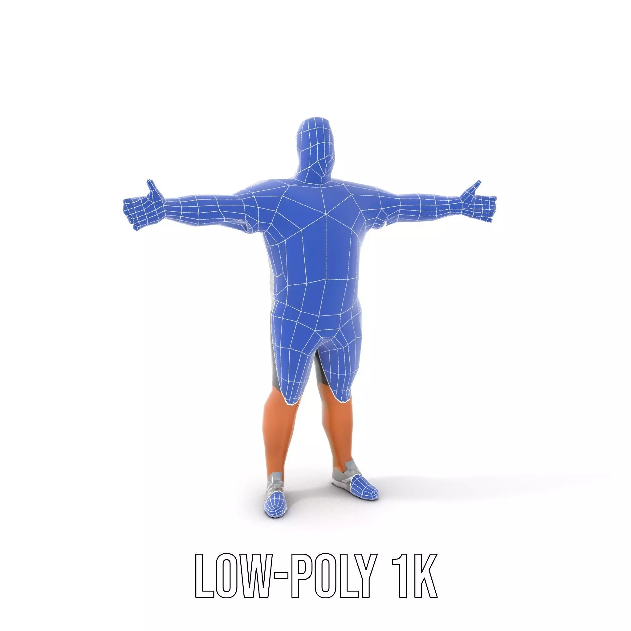 Casual Male Character model pack Low-poly 3D model_12