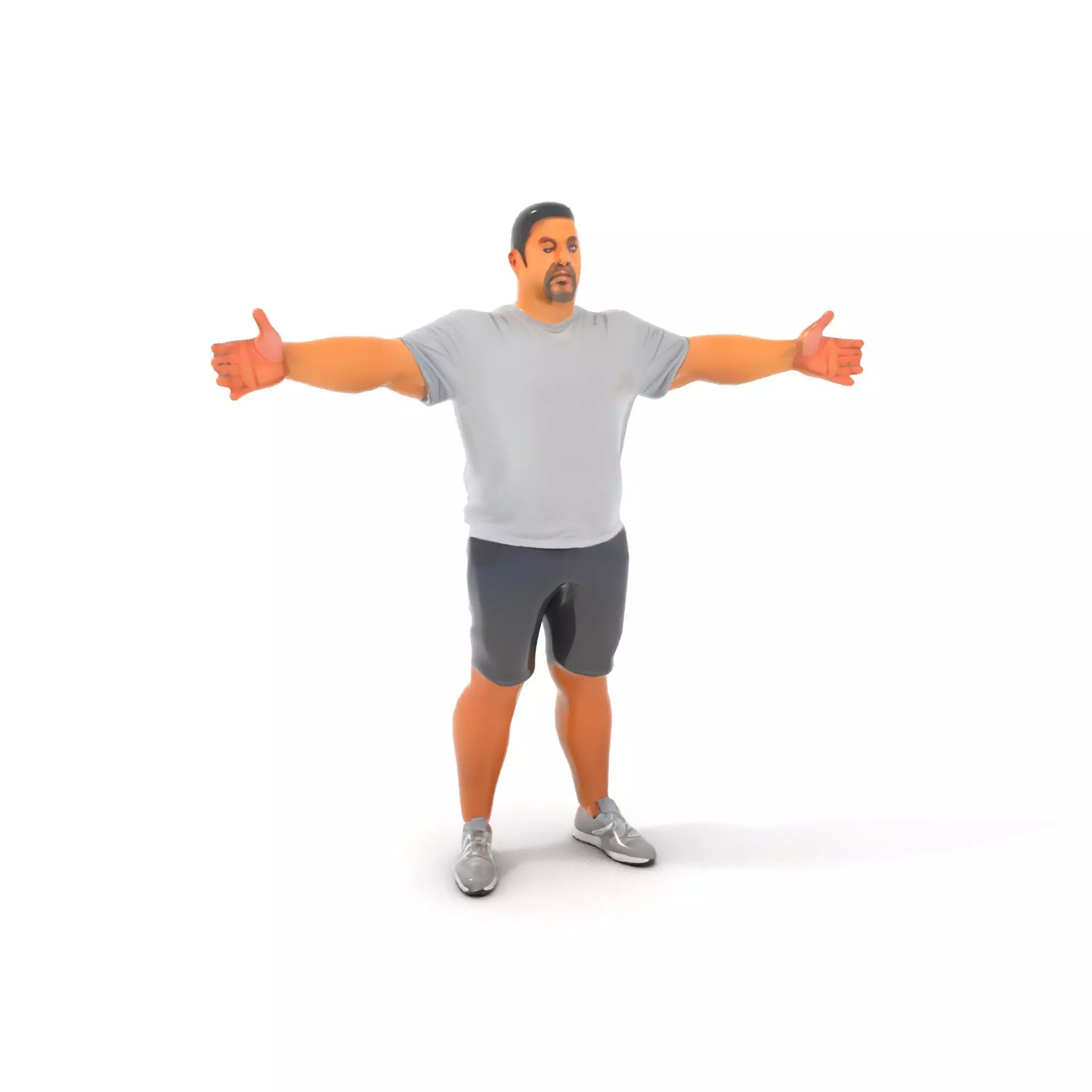 Casual Male Character model pack Low-poly 3D model_5