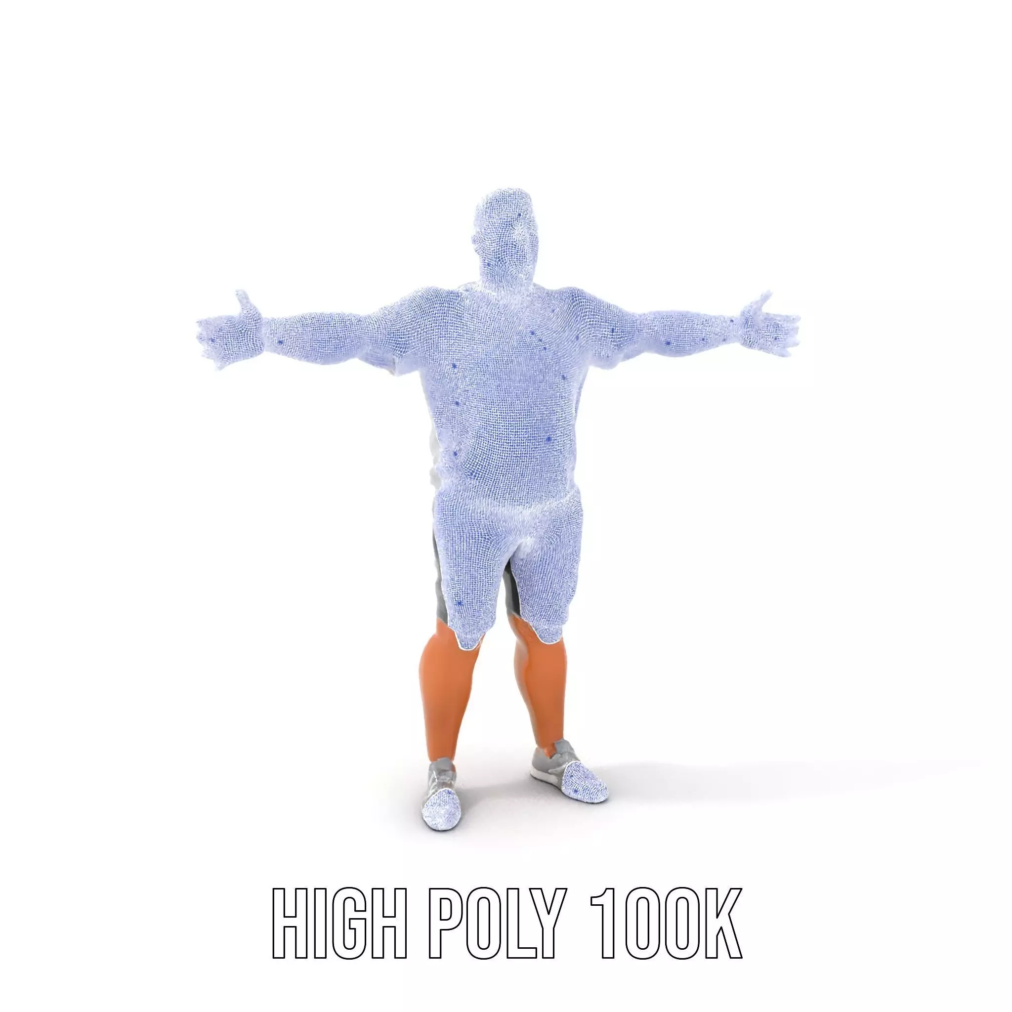 Casual Male Character model pack Low-poly 3D model_4