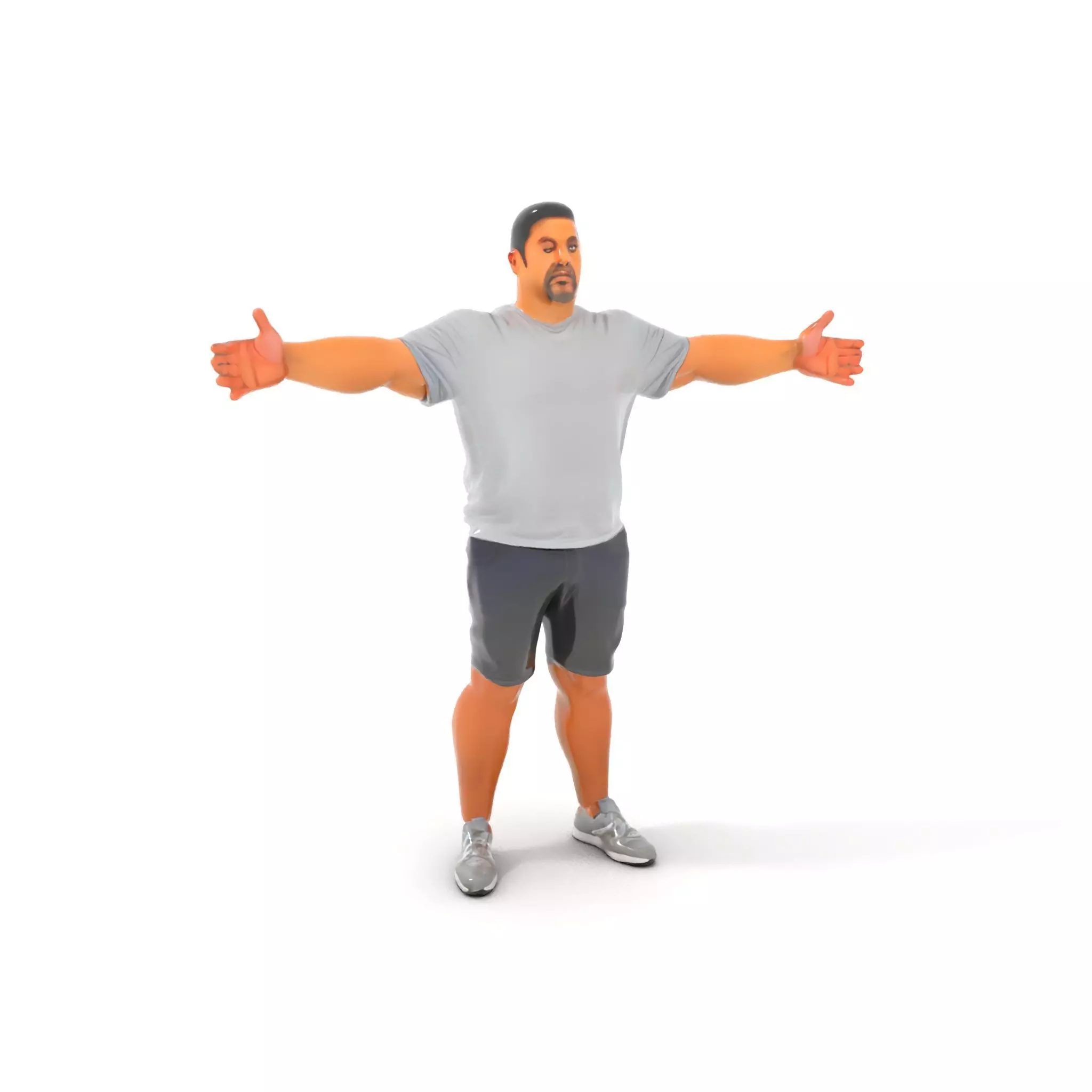 Casual Male Character model pack Low-poly 3D model_0