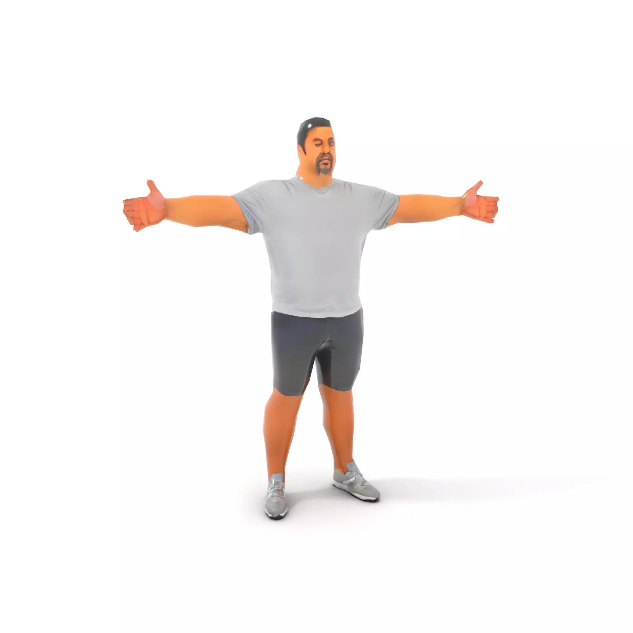 Casual Male Character model pack Low-poly 3D model_9