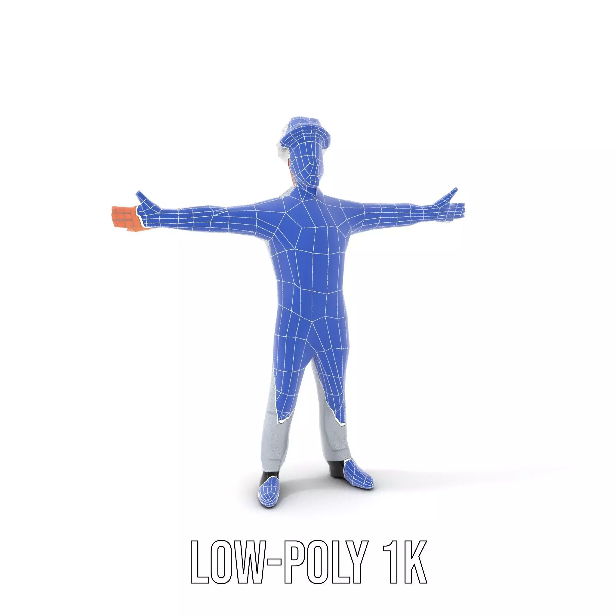 Grey Chef Outfit model pack Low-poly 3D model_7