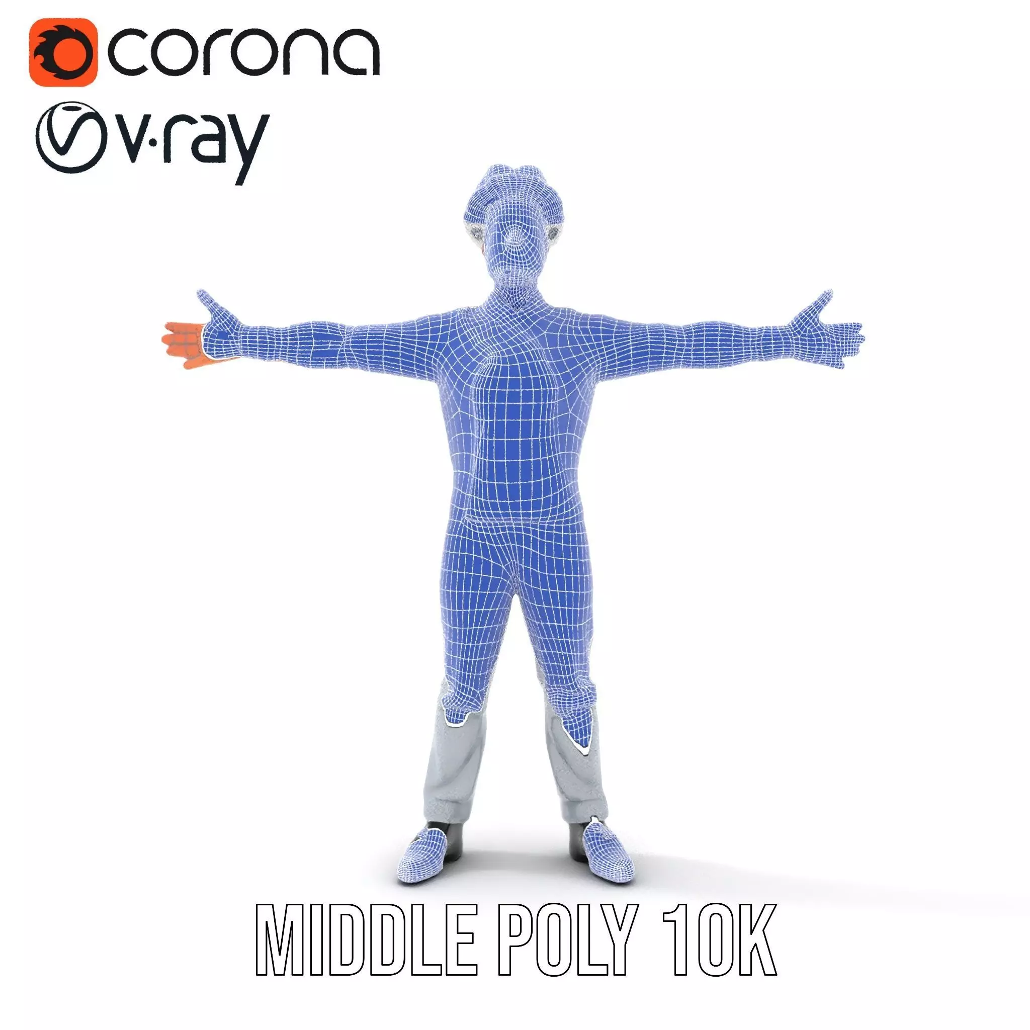 Grey Chef Outfit model pack Low-poly 3D model_29