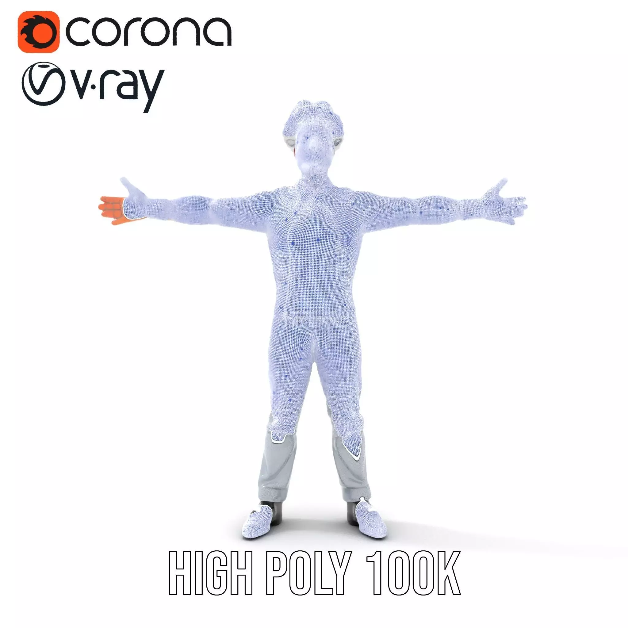 Grey Chef Outfit model pack Low-poly 3D model_25